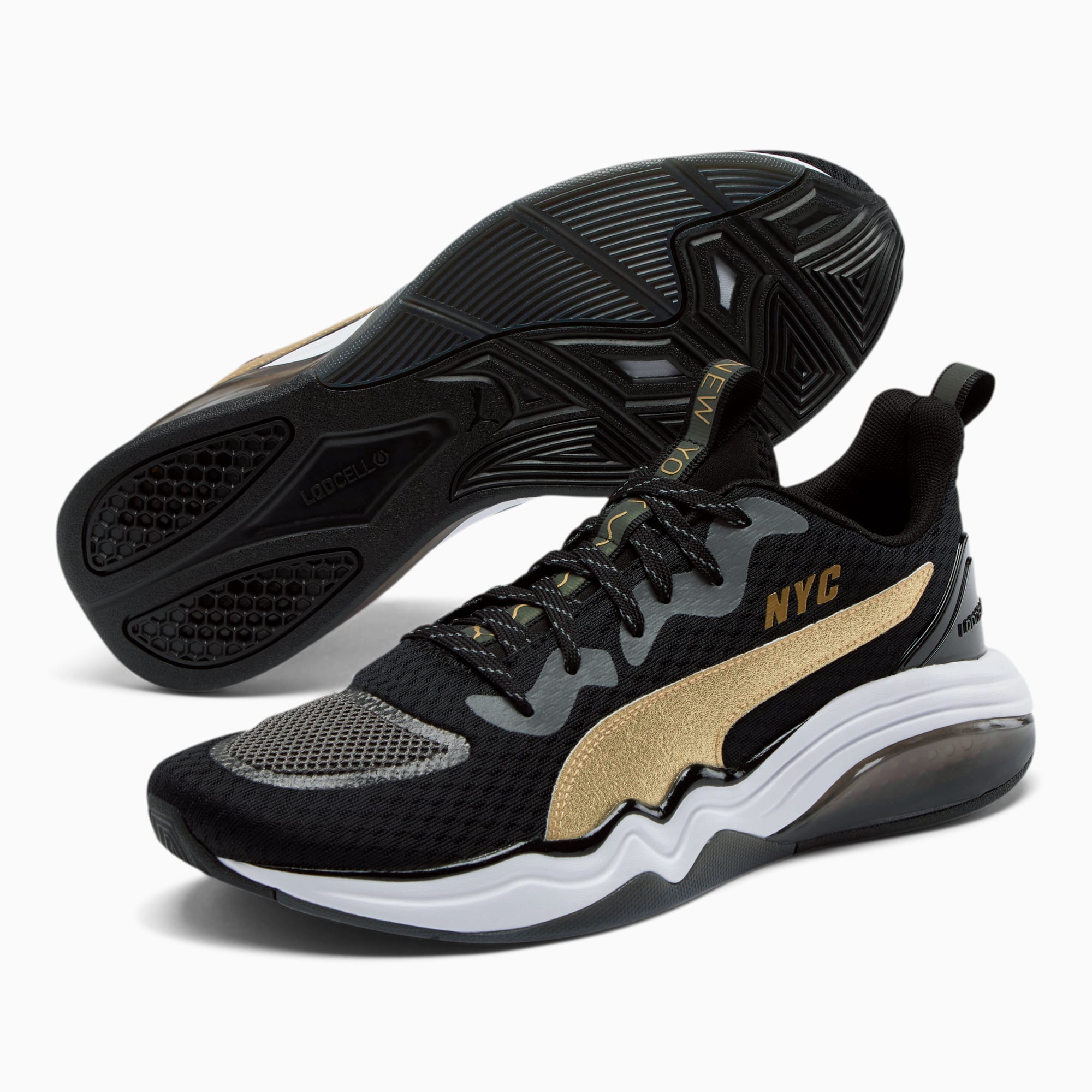 Puma Men Black Textured Lqdcell Optic Rave Training Shoes - Price History