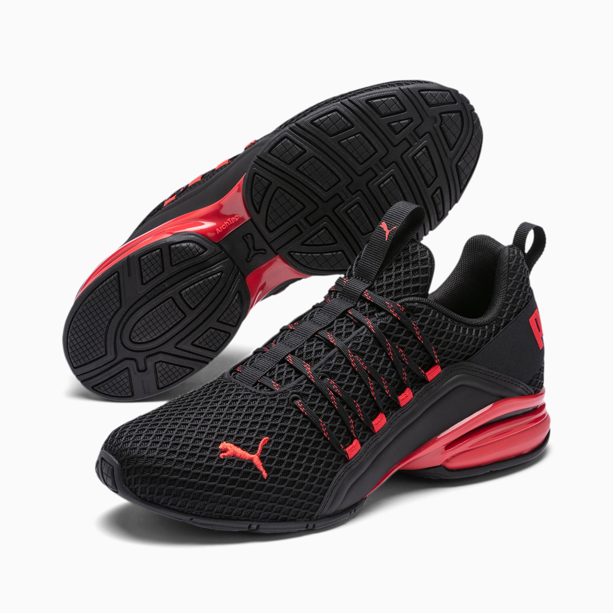 puma black red