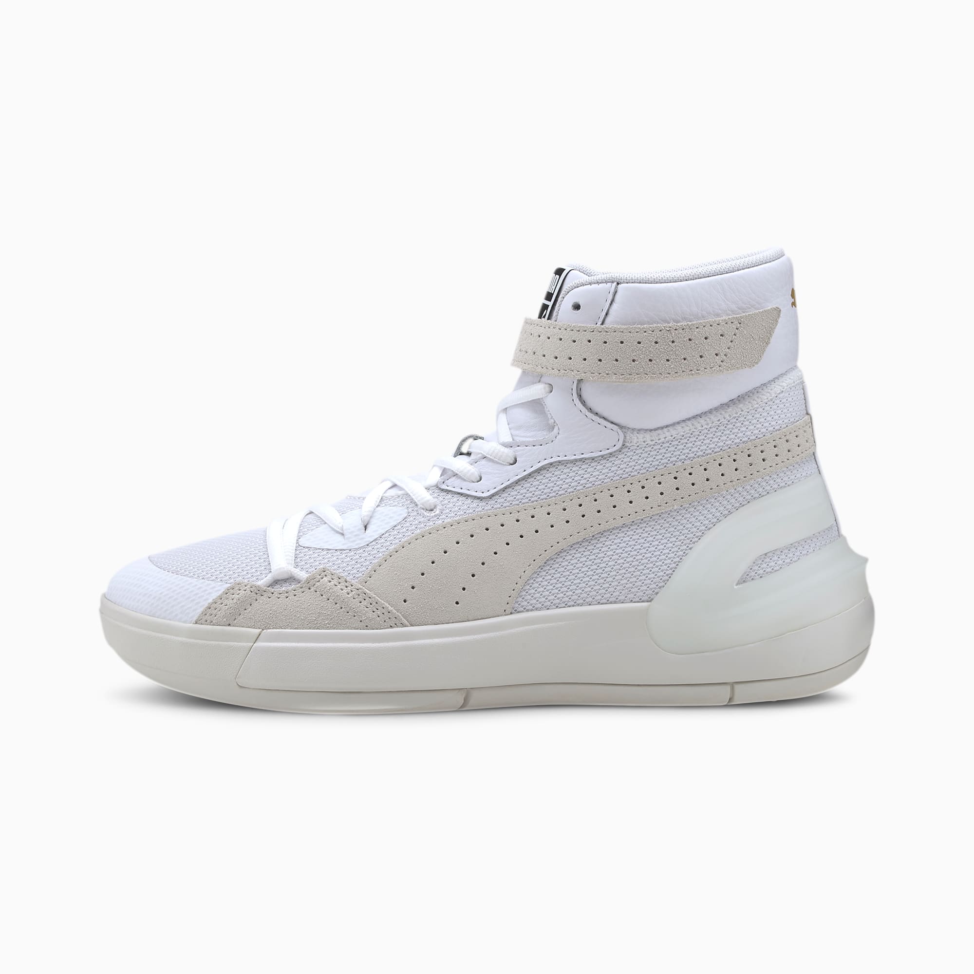 puma basketball white shoes