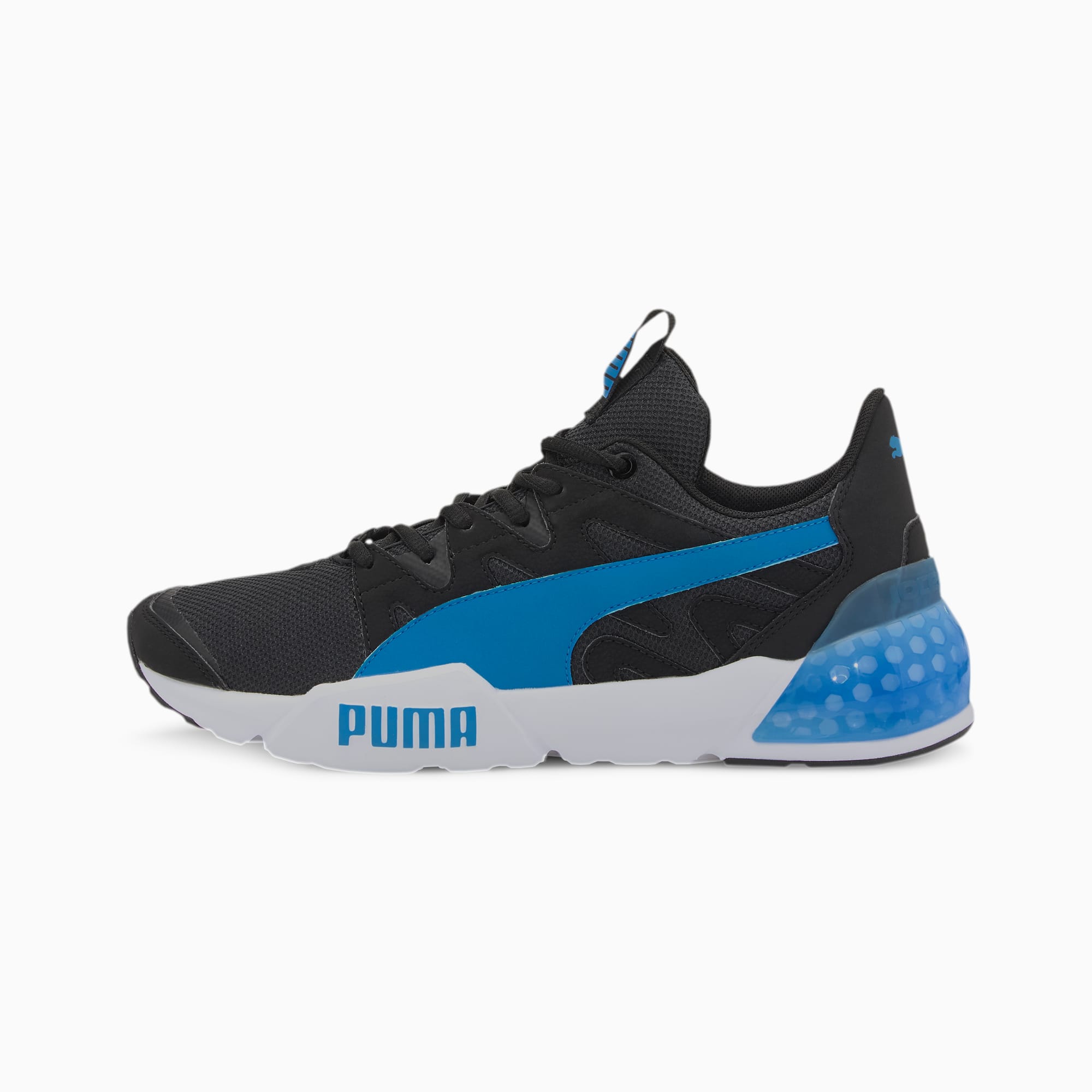 puma blue white shoes