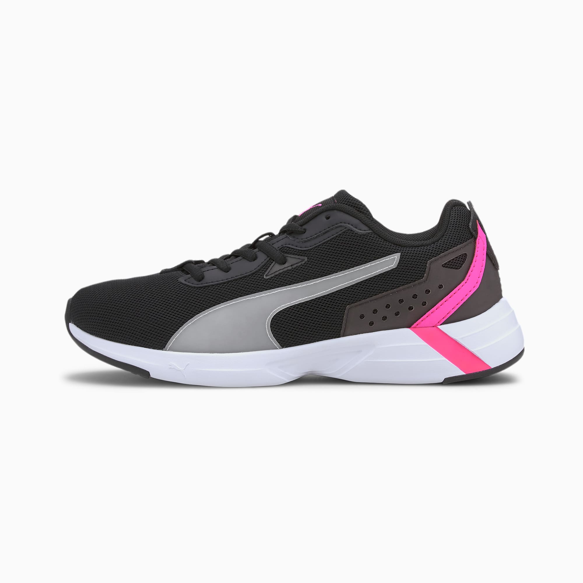 puma soft foam black and pink