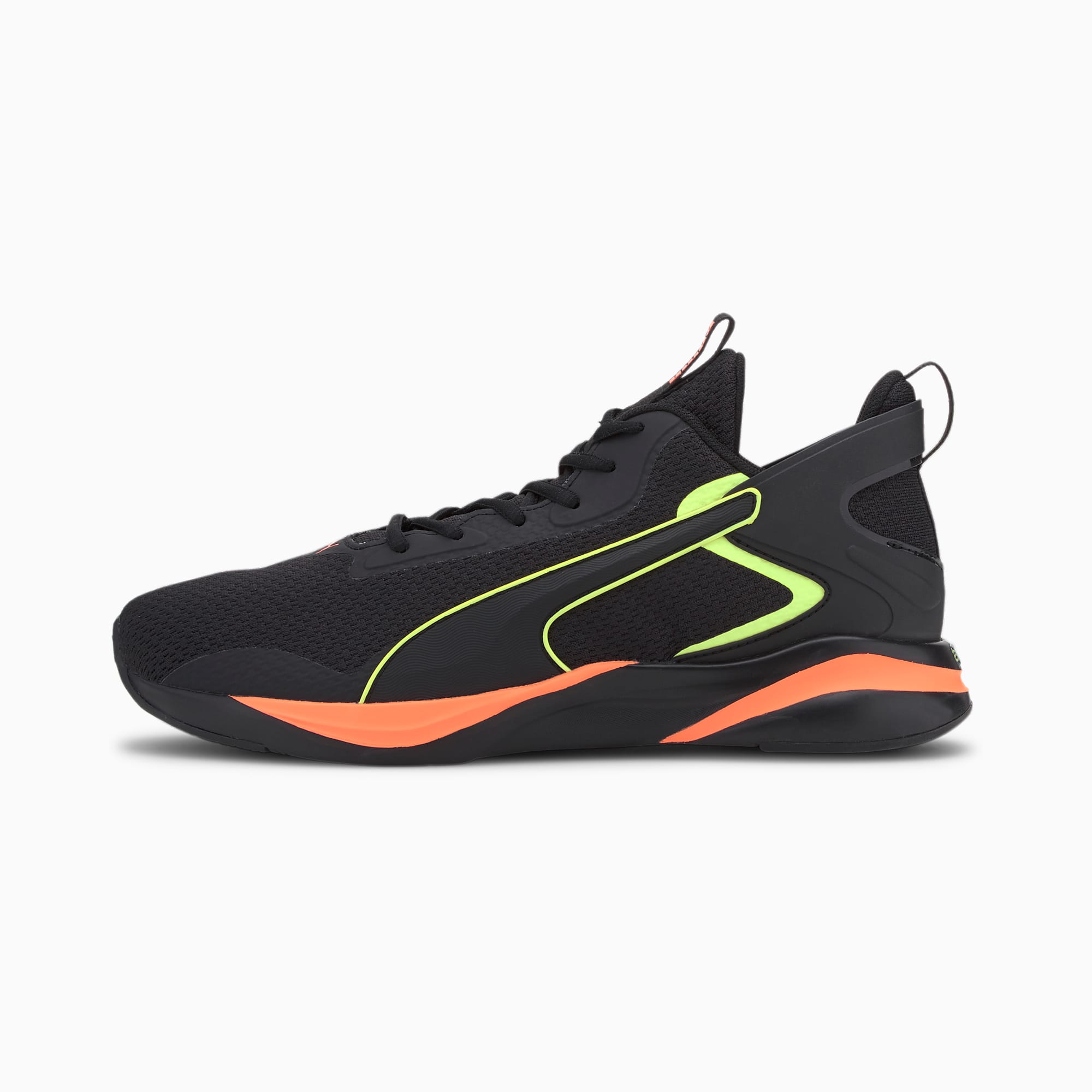 black running shoes puma