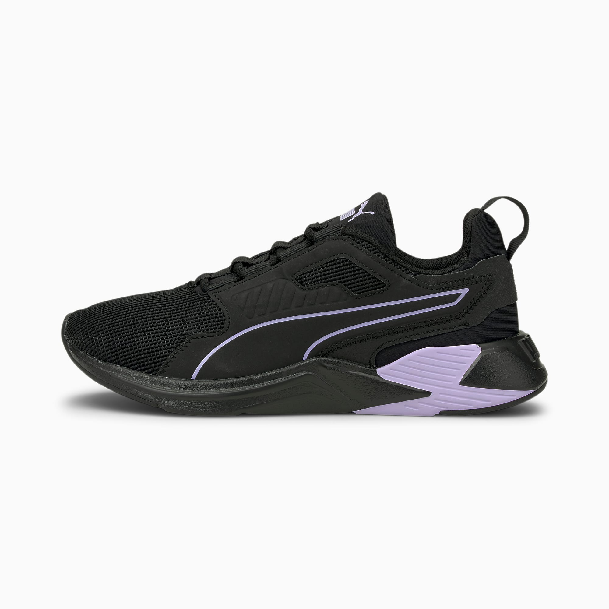 Puma shoes womens black and purple sales