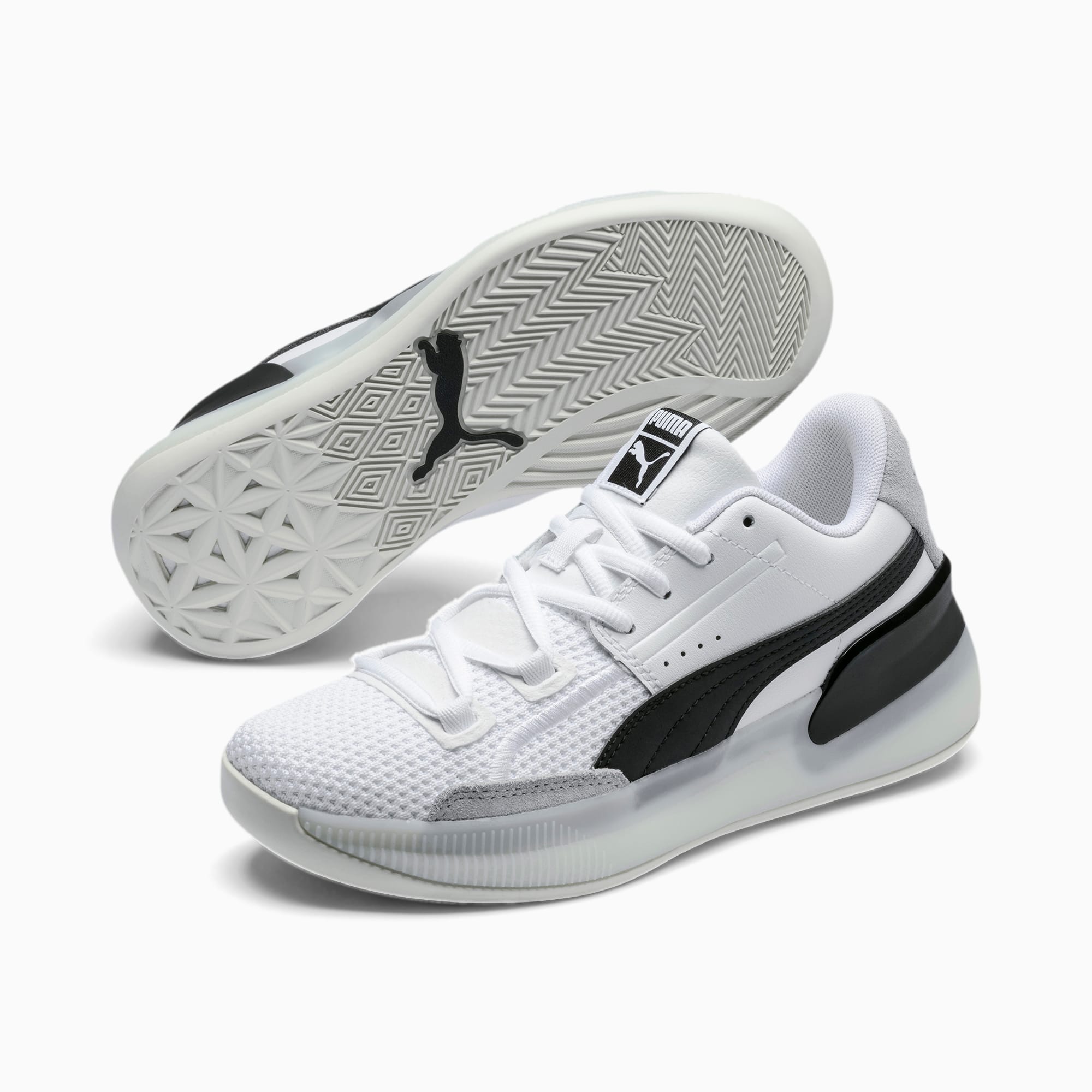 black puma basketball shoes