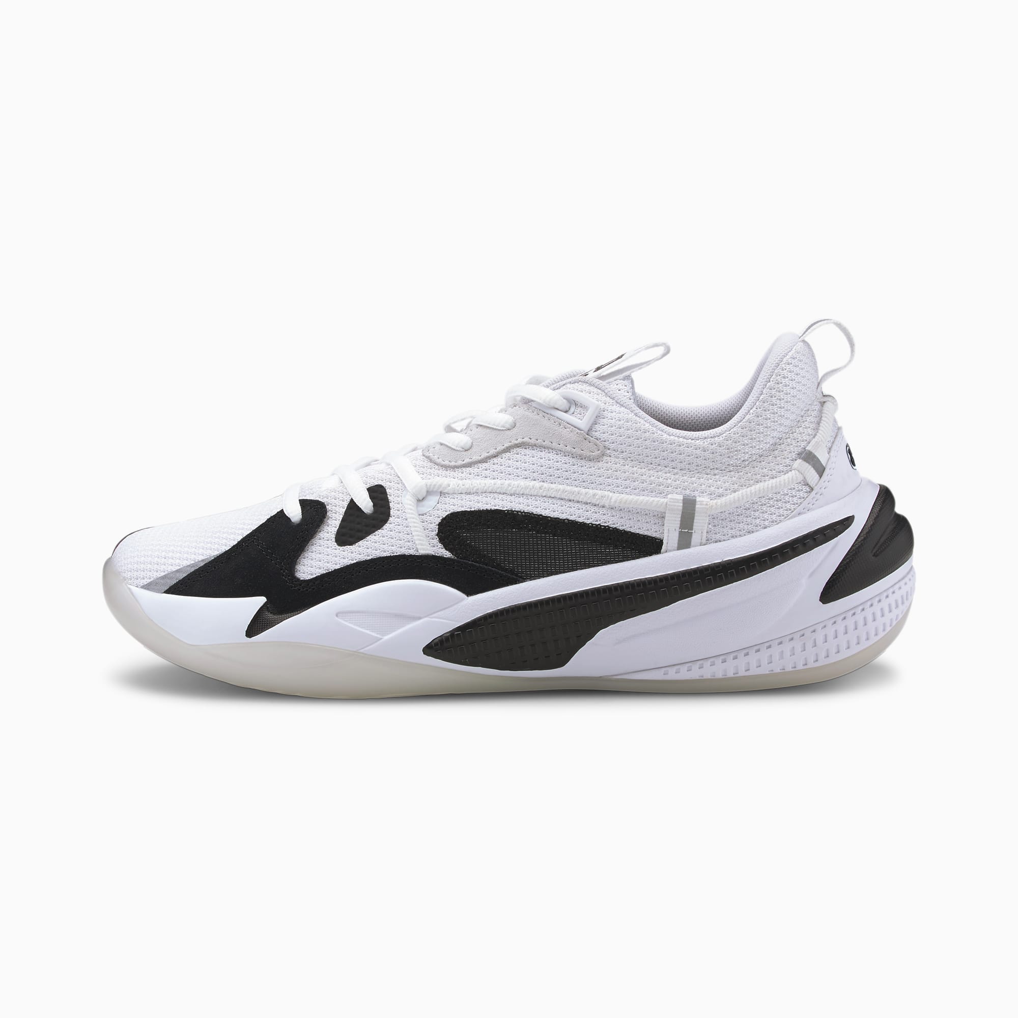 black and white puma basketball shoes