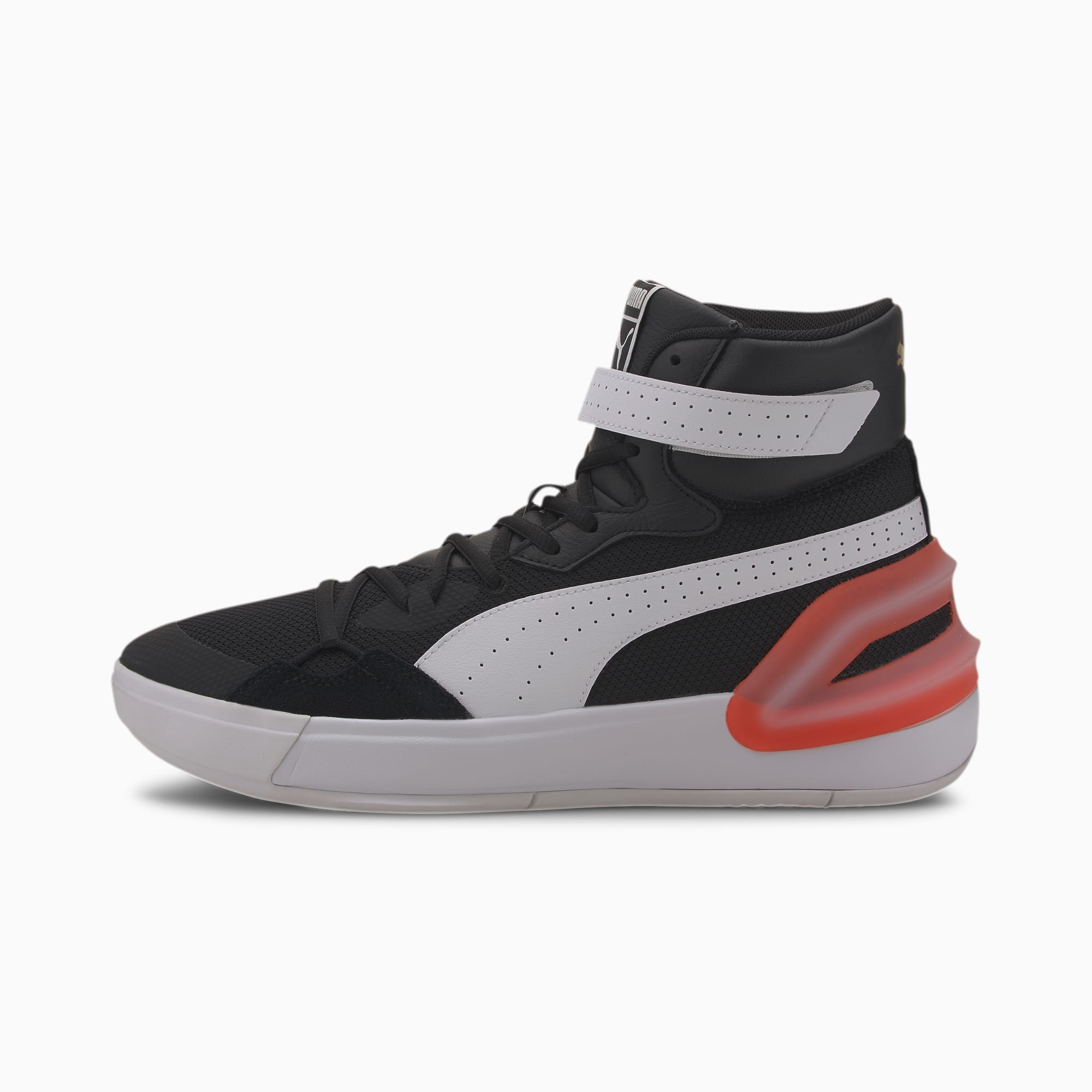 puma black basketball shoes