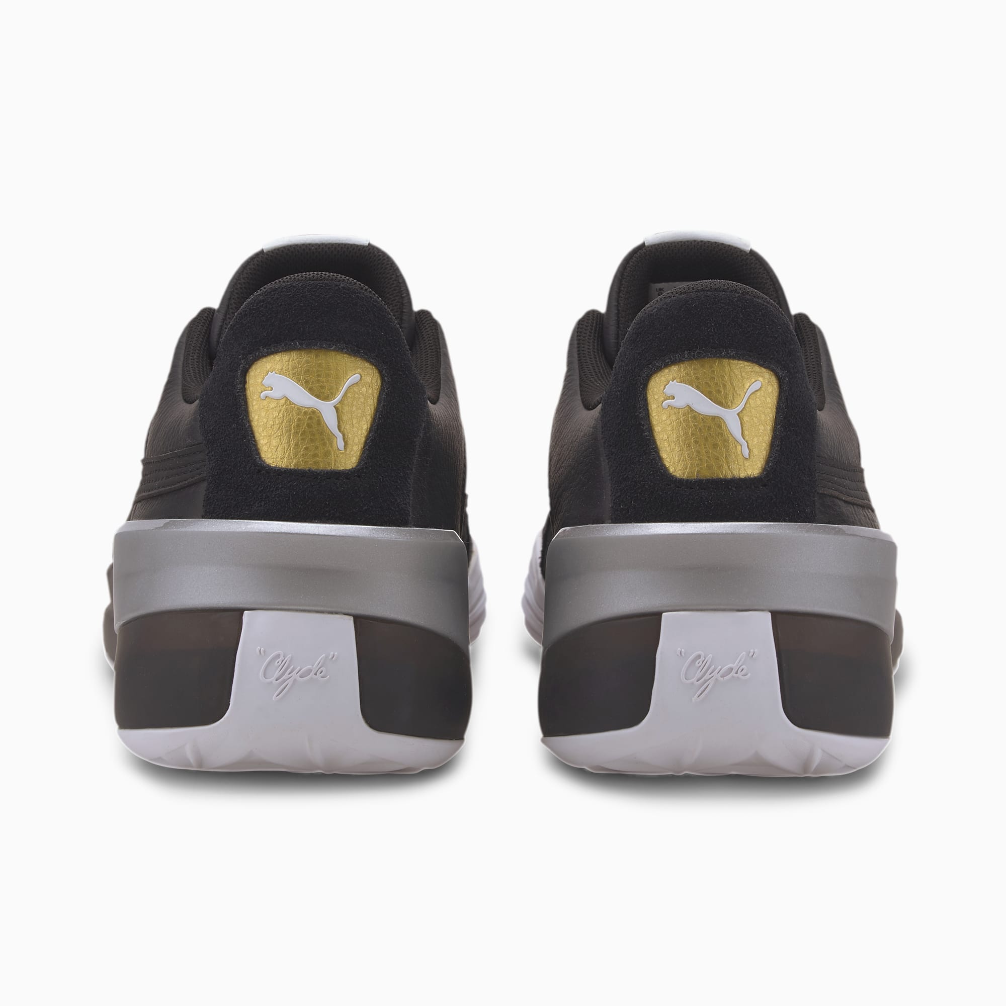 Clyde Hardwood Metallic Basketball Shoes Puma Us