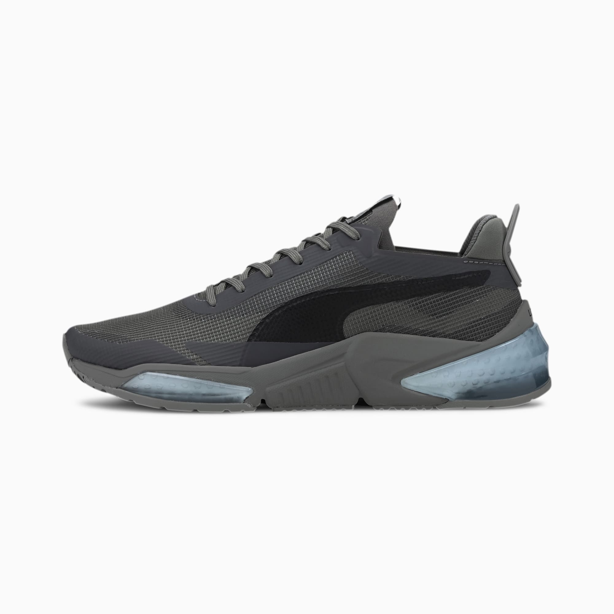 gray puma sneakers