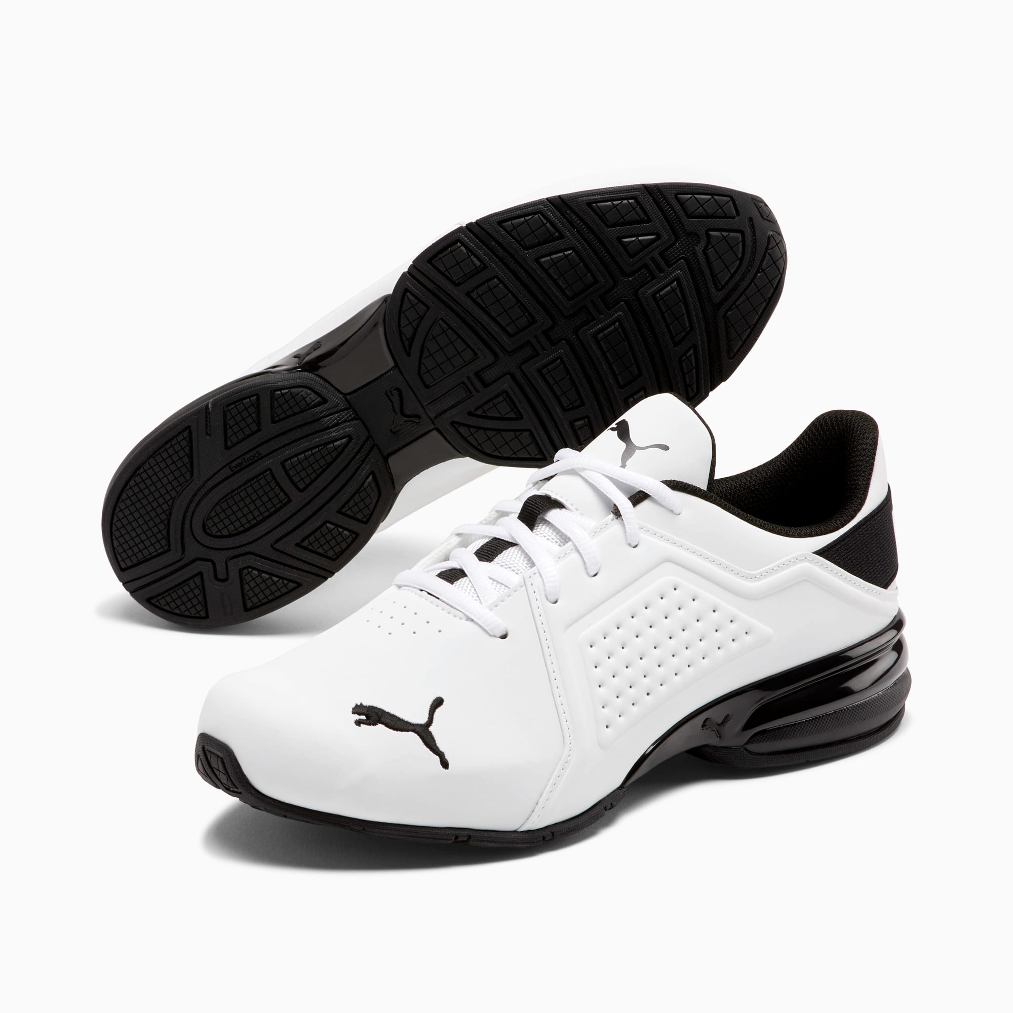 puma viz runner black and red