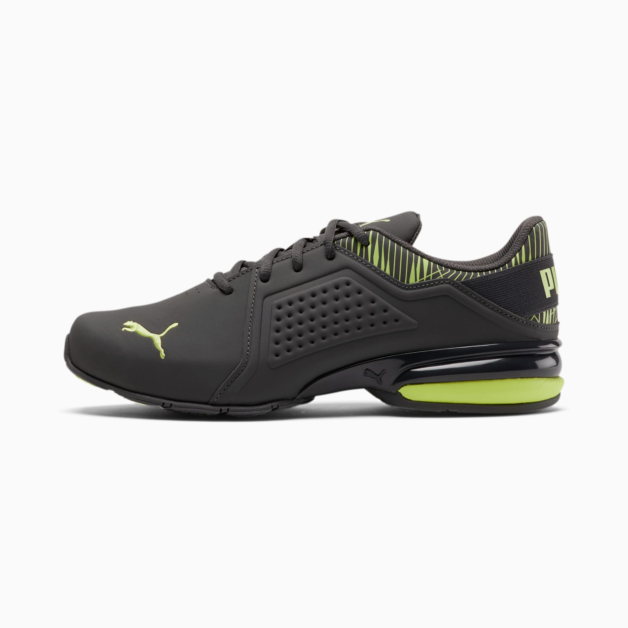 Viz Runner Graphic Men's Sneakers - Asphalt-Sharp Green