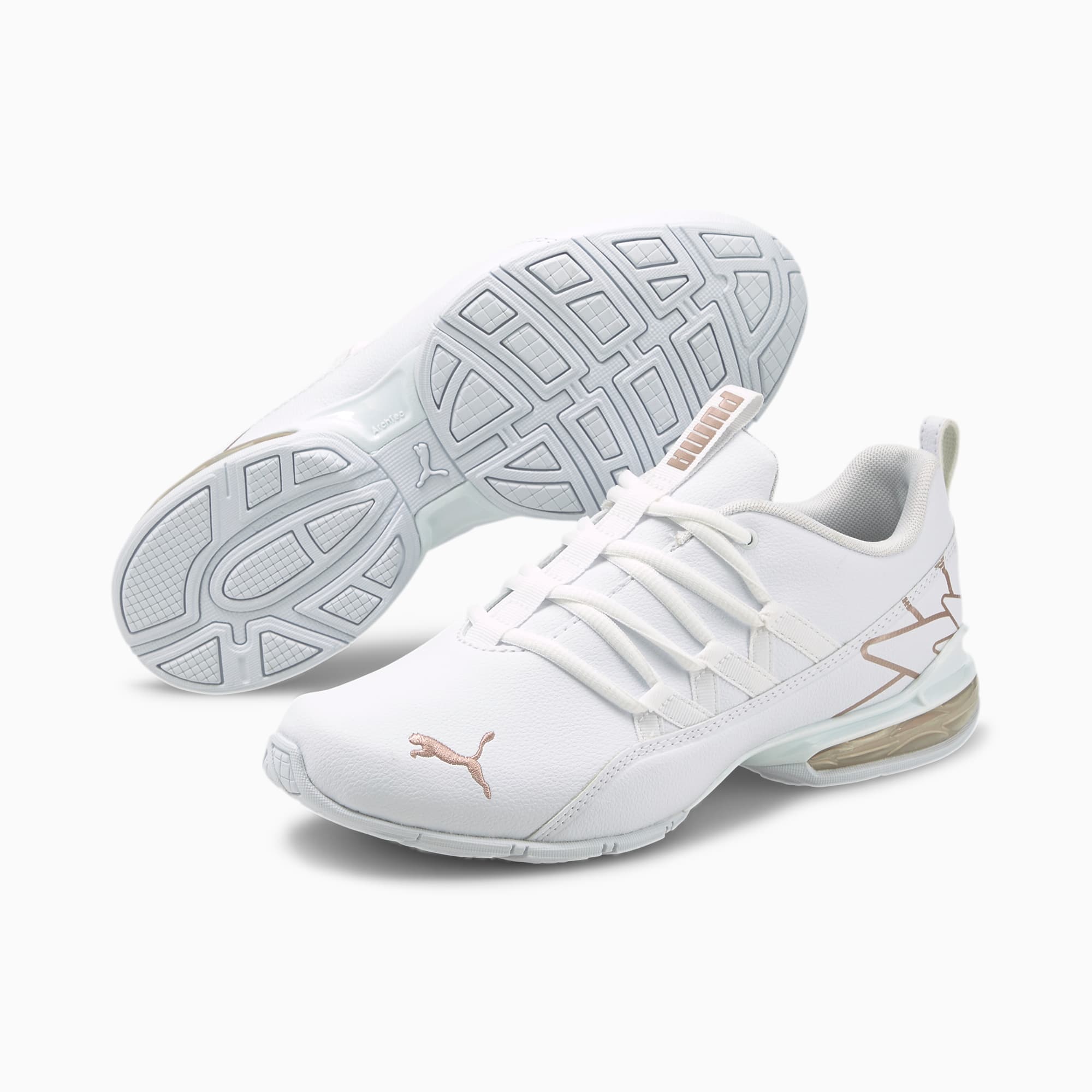 puma women's riaze prowl sneaker black rose gold