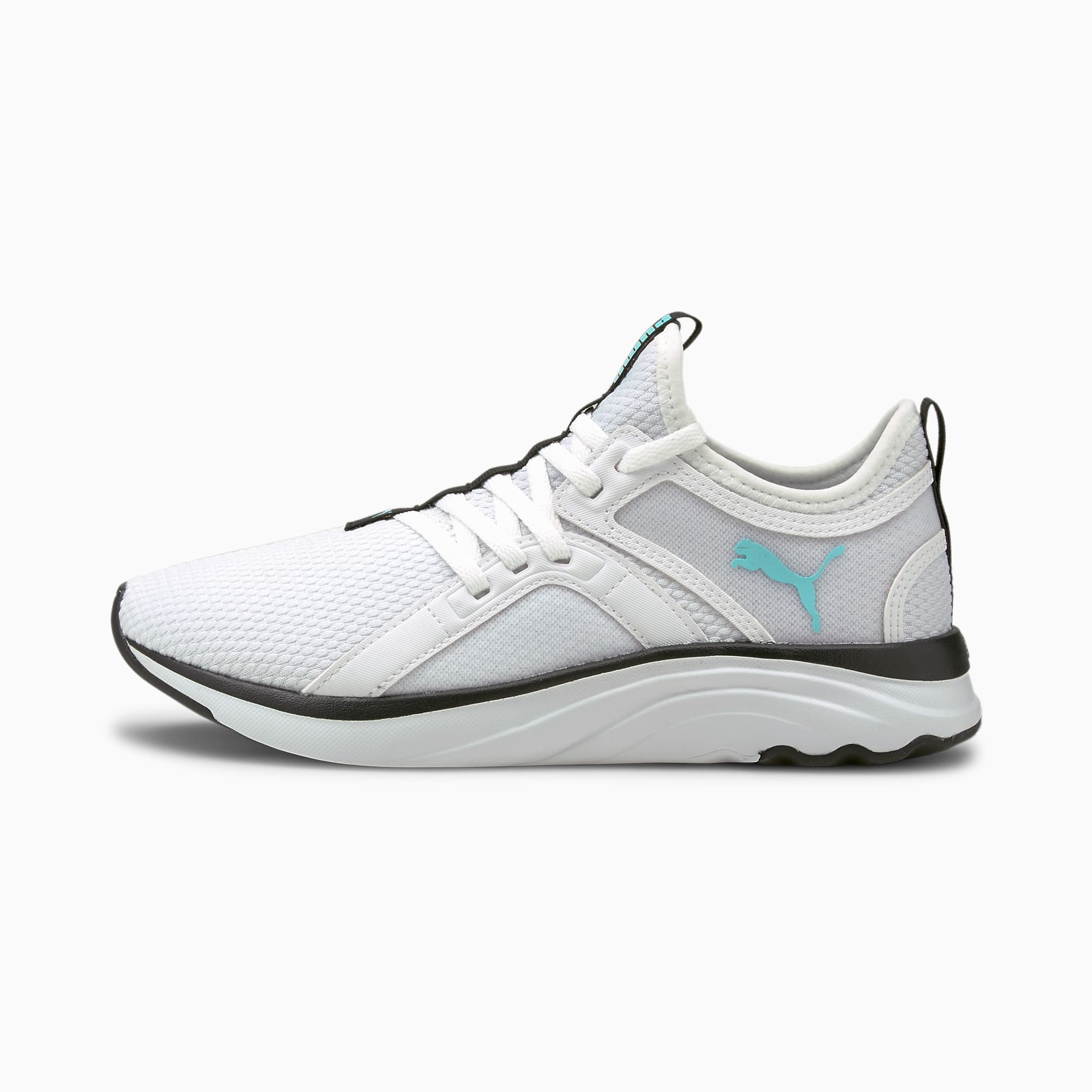 puma white running sneakers