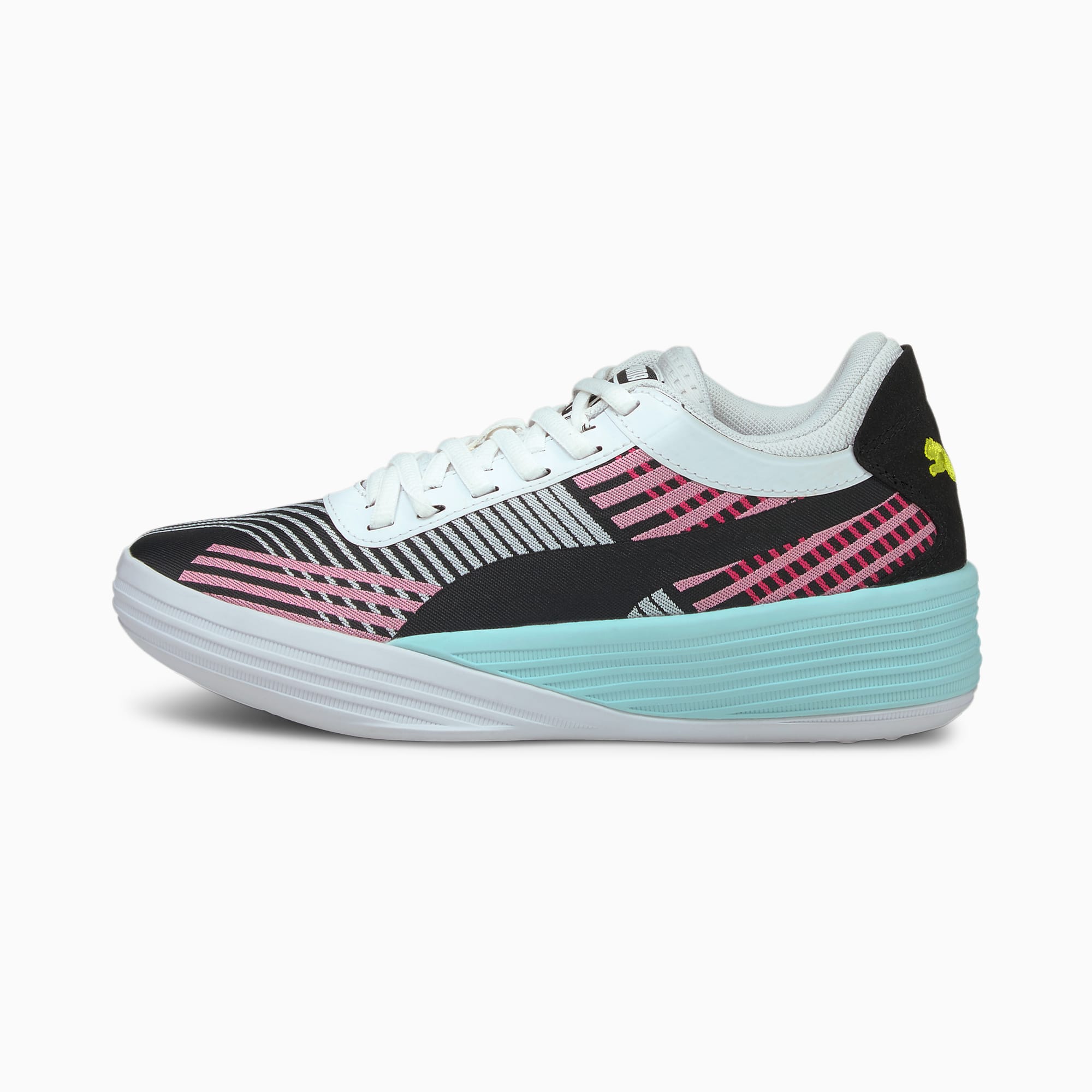youth pink basketball shoes