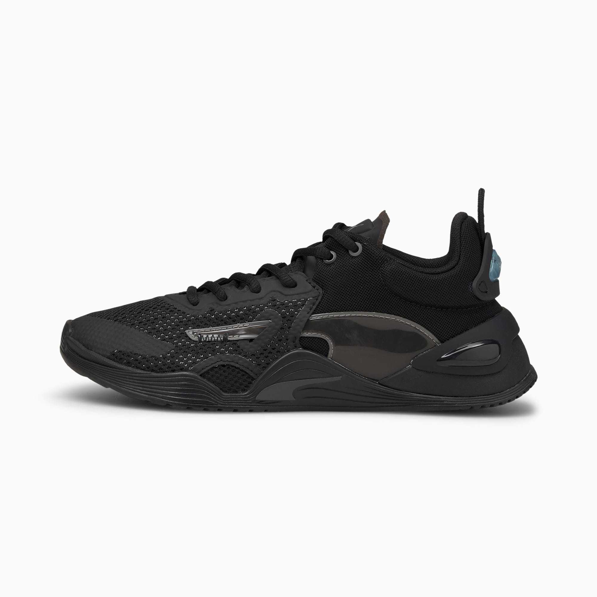 puma black tennis shoes womens