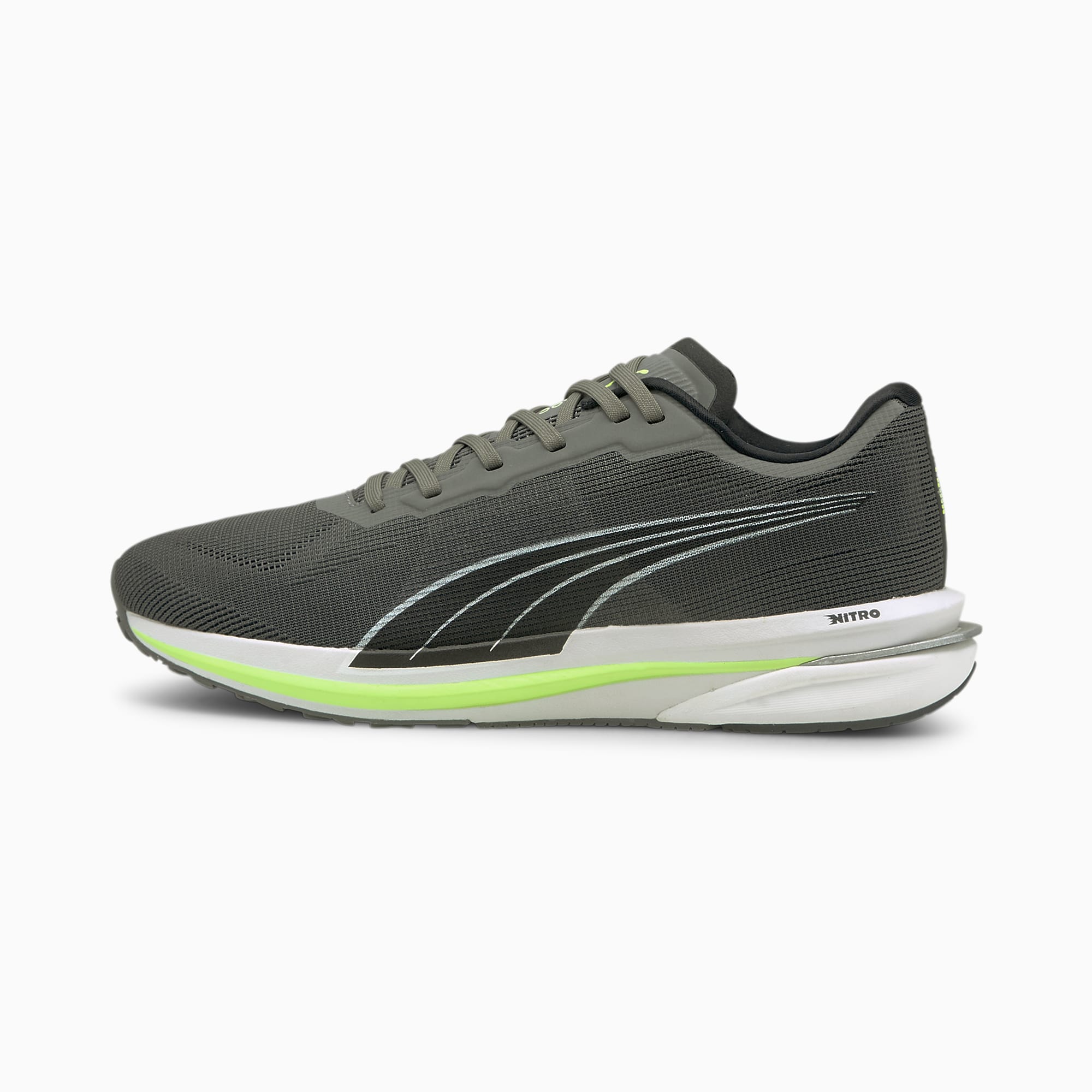 Puma Zapatillas Running Hombre - Velocity Nitro 2 Fade - Puma White-Puma  Black-Elektro Purple