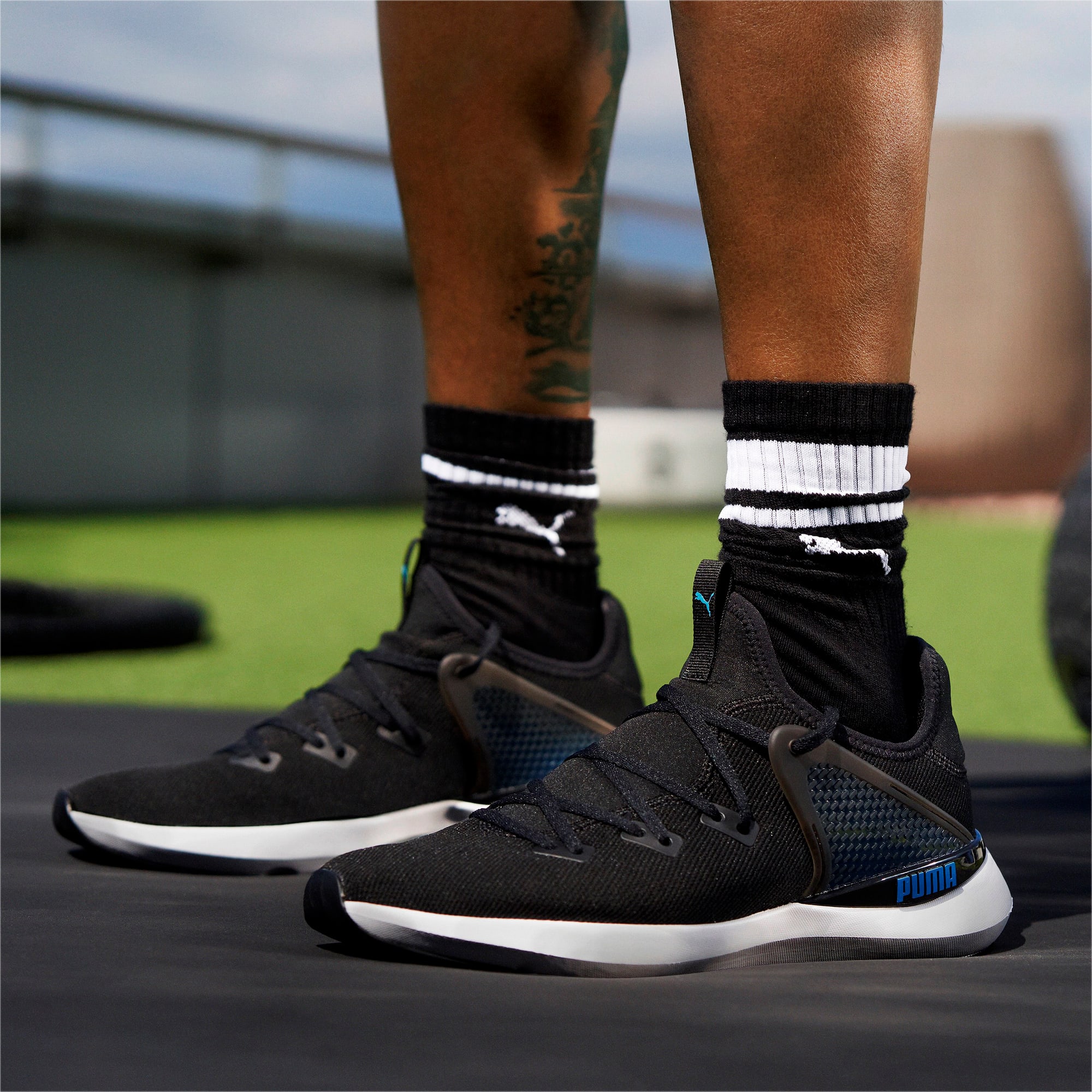 Puma pure black shoes outlet