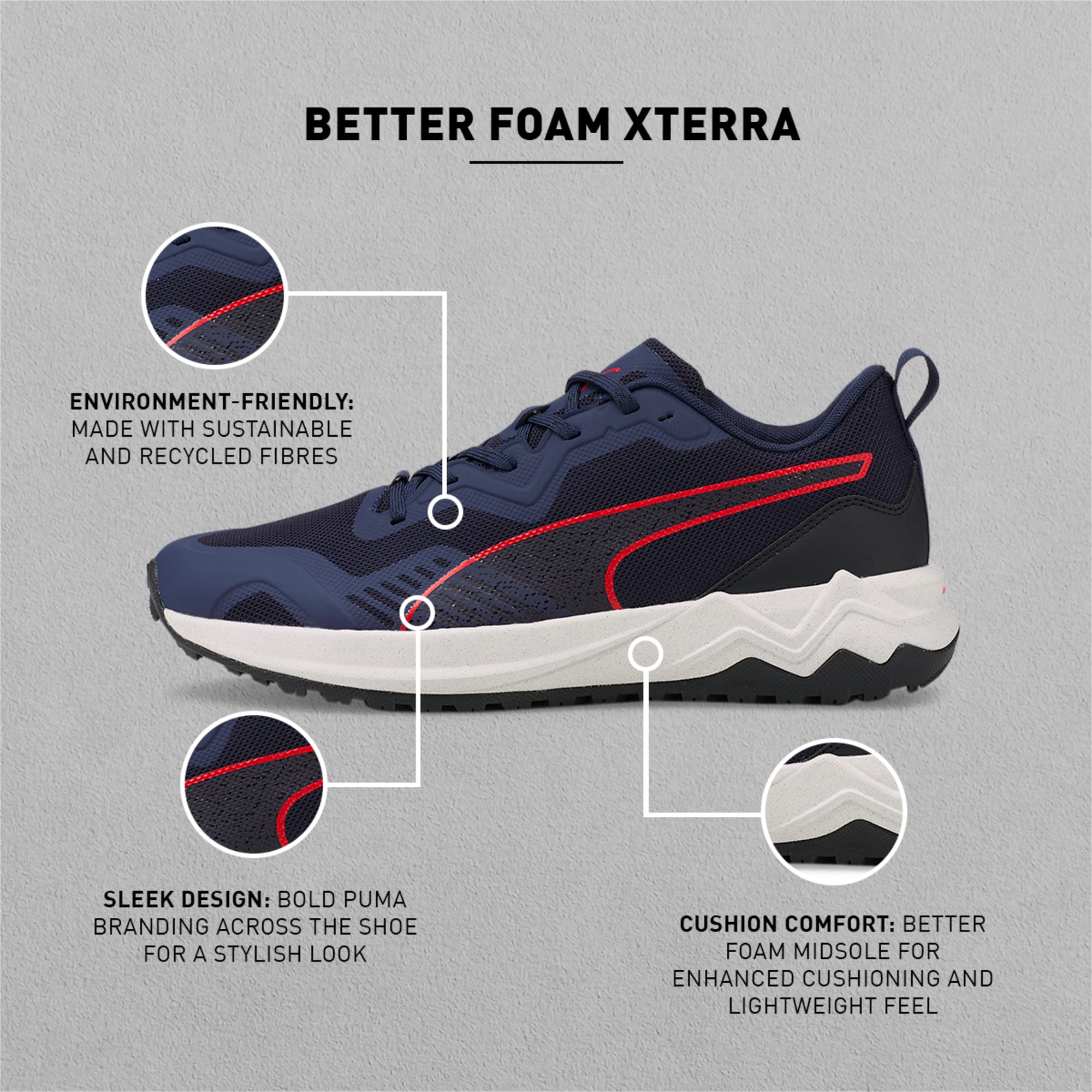Better Foam Xterra Unisex Running Shoes | PUMA