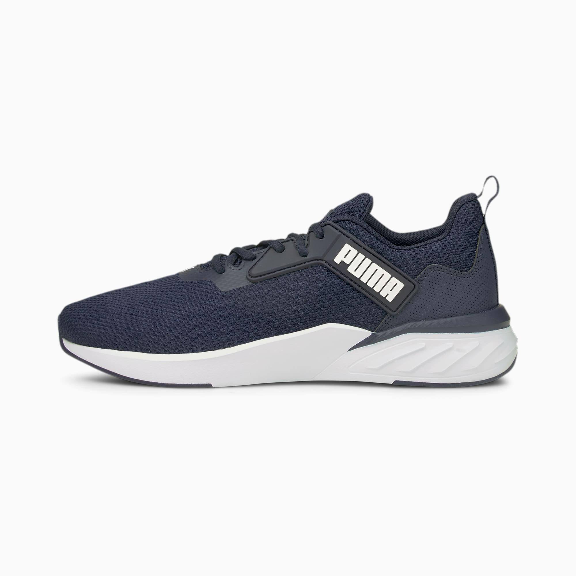 Puma men navy blue running shoes on sale