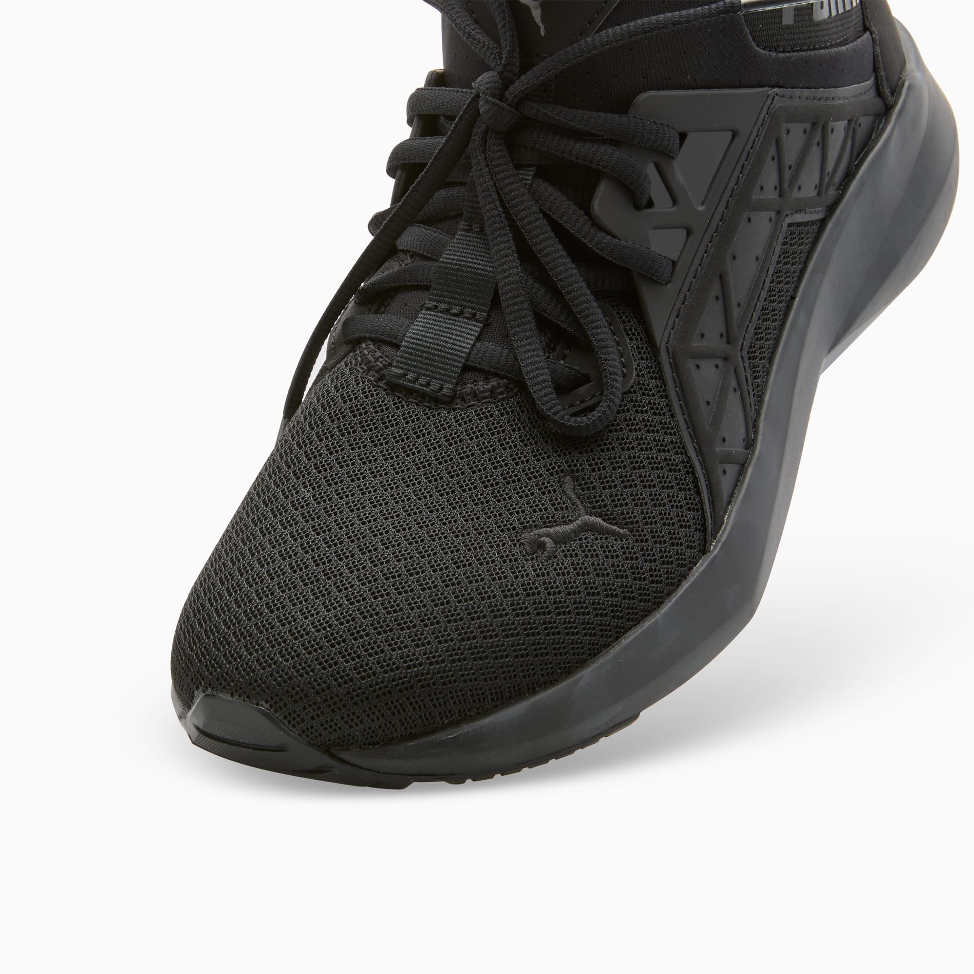 Puma men's enzo black running shoes discount