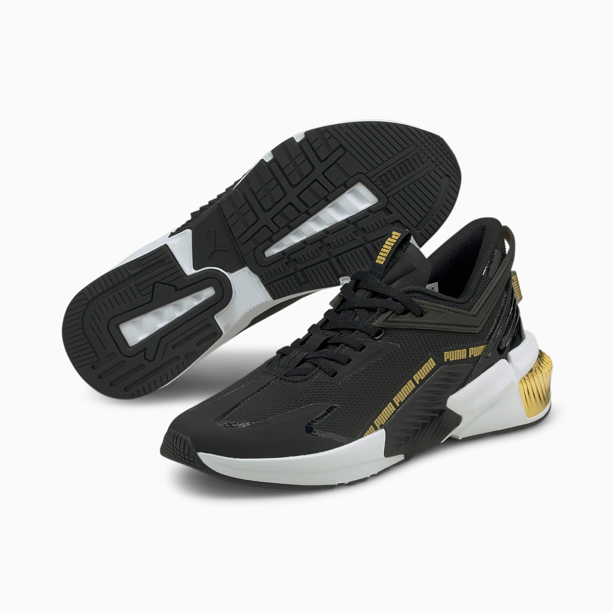 WMNS) PUMA Provoke XT FTR Moto 'Black Team Gold' 195269-01