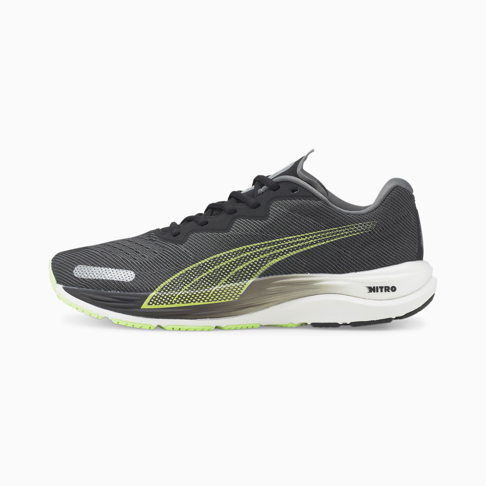 Velocity NITRO™ 2 Men's Running Shoes, Puma Black-Fizzy Lime, large-SEA