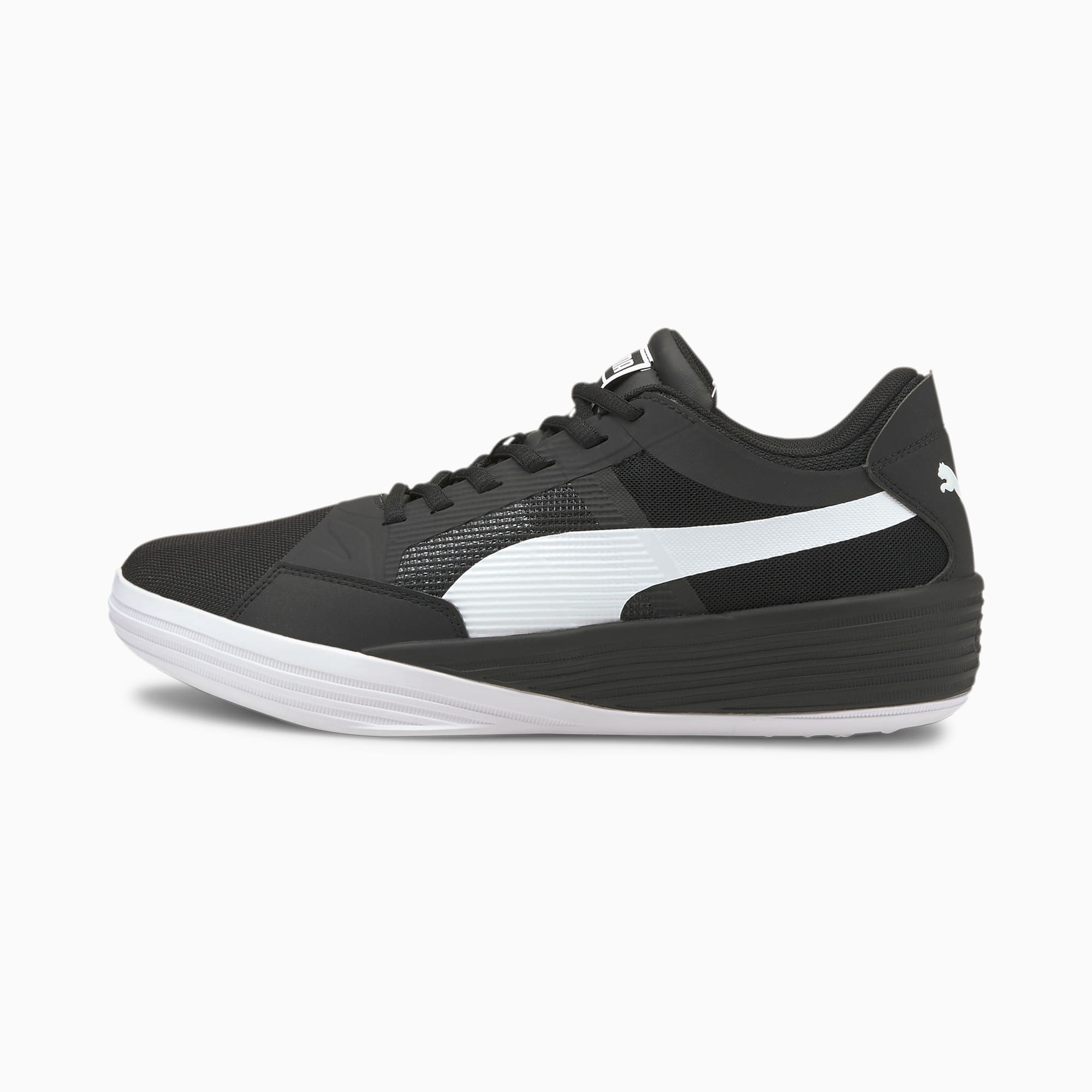 Puma CLYDE ALL PRO TEAM MID Basketball Shoes Black/white/black ...