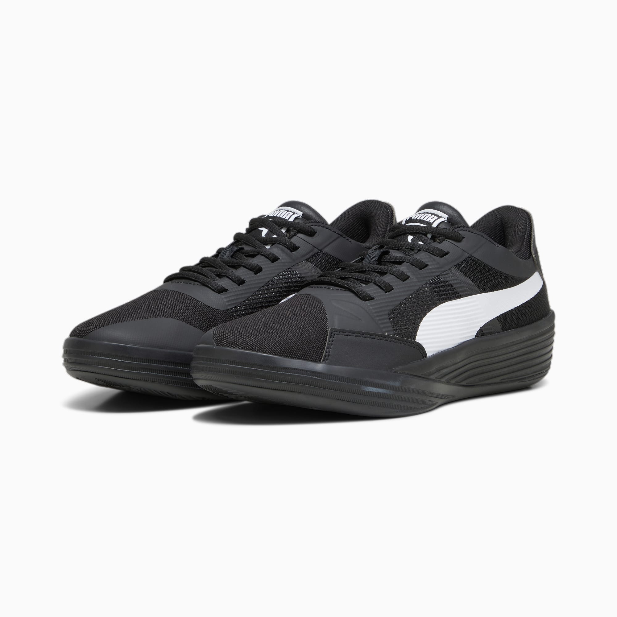 Puma clyde white basketball clearance