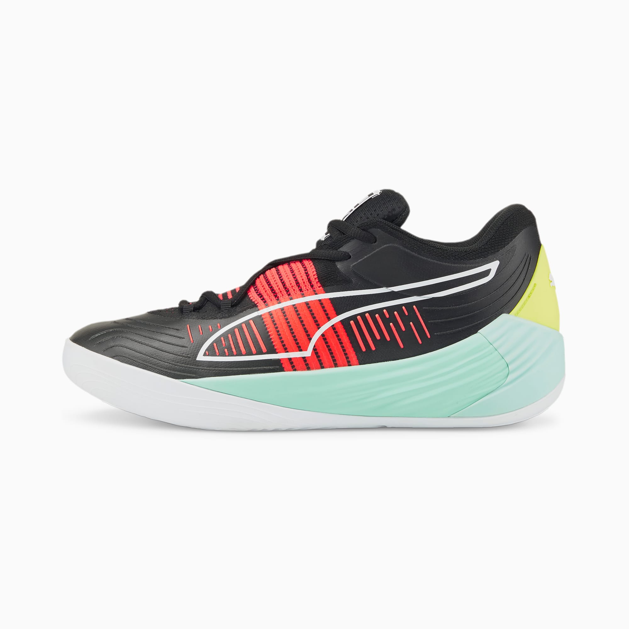 Fusion Nitro Basketball Shoes Puma BlackEggshell Blue PUMA