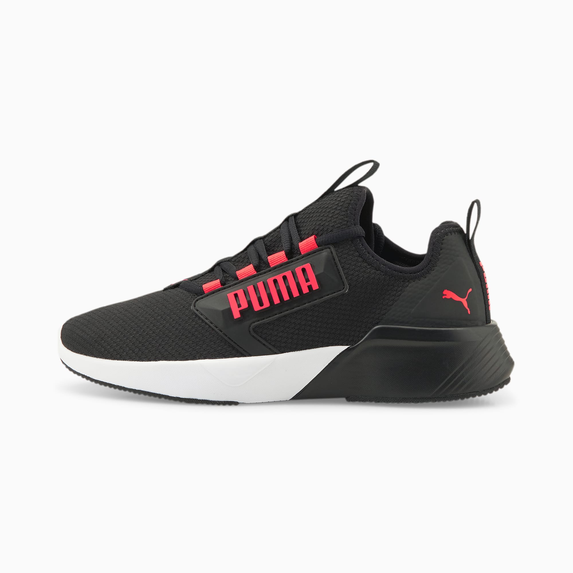 Puma black mesh sports shoes sales