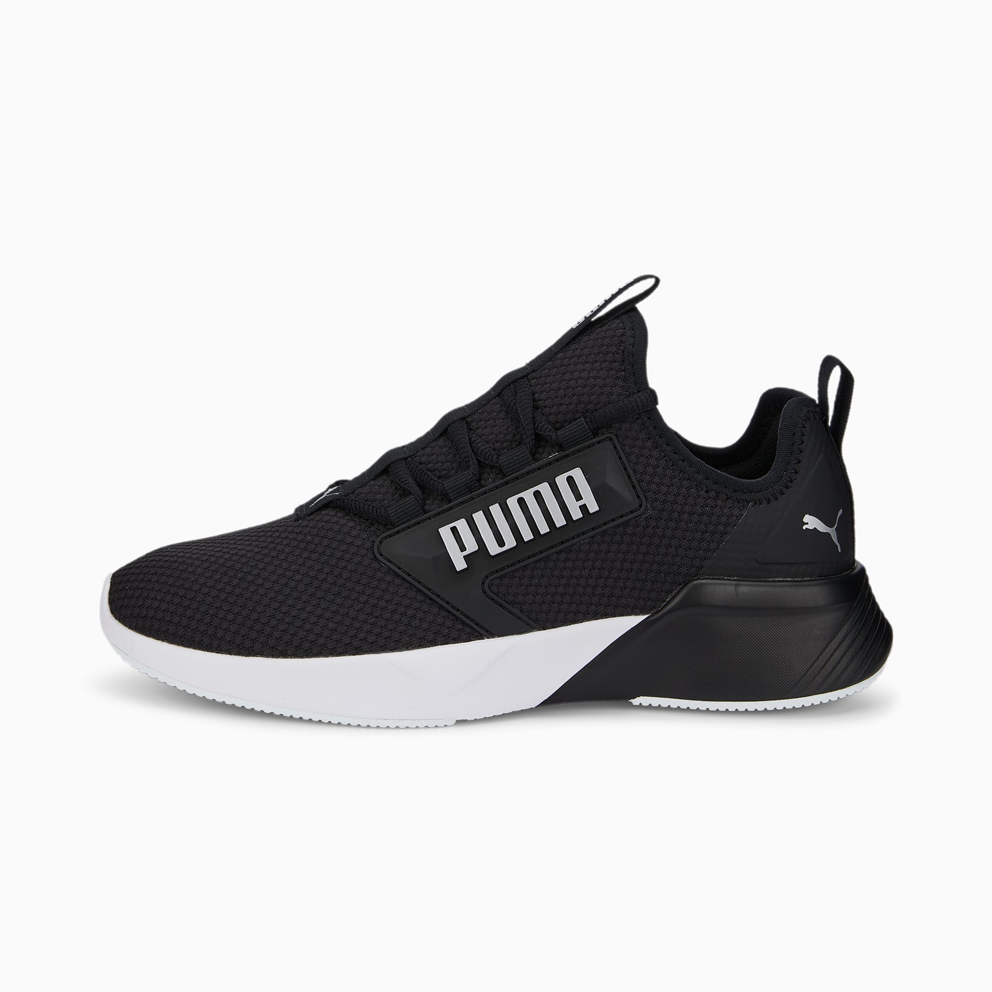 Puma black mesh trainers sale