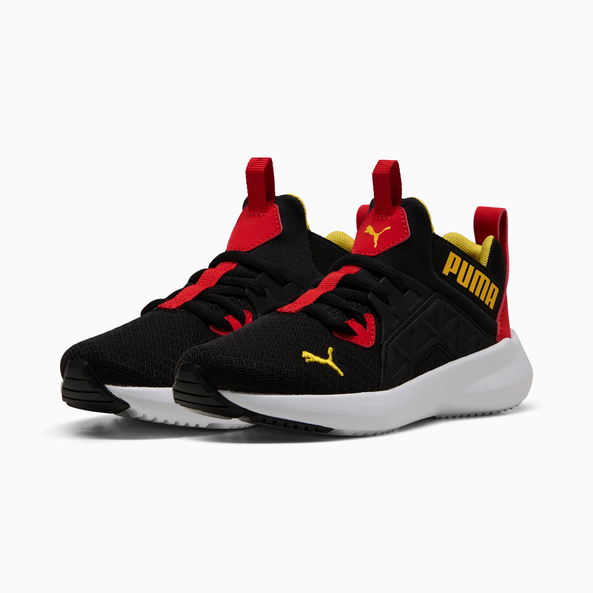 Dziecięce buty sportowe Soft Enzo NXT, PUMA Black-Faster Yellow-PUMA Red, large