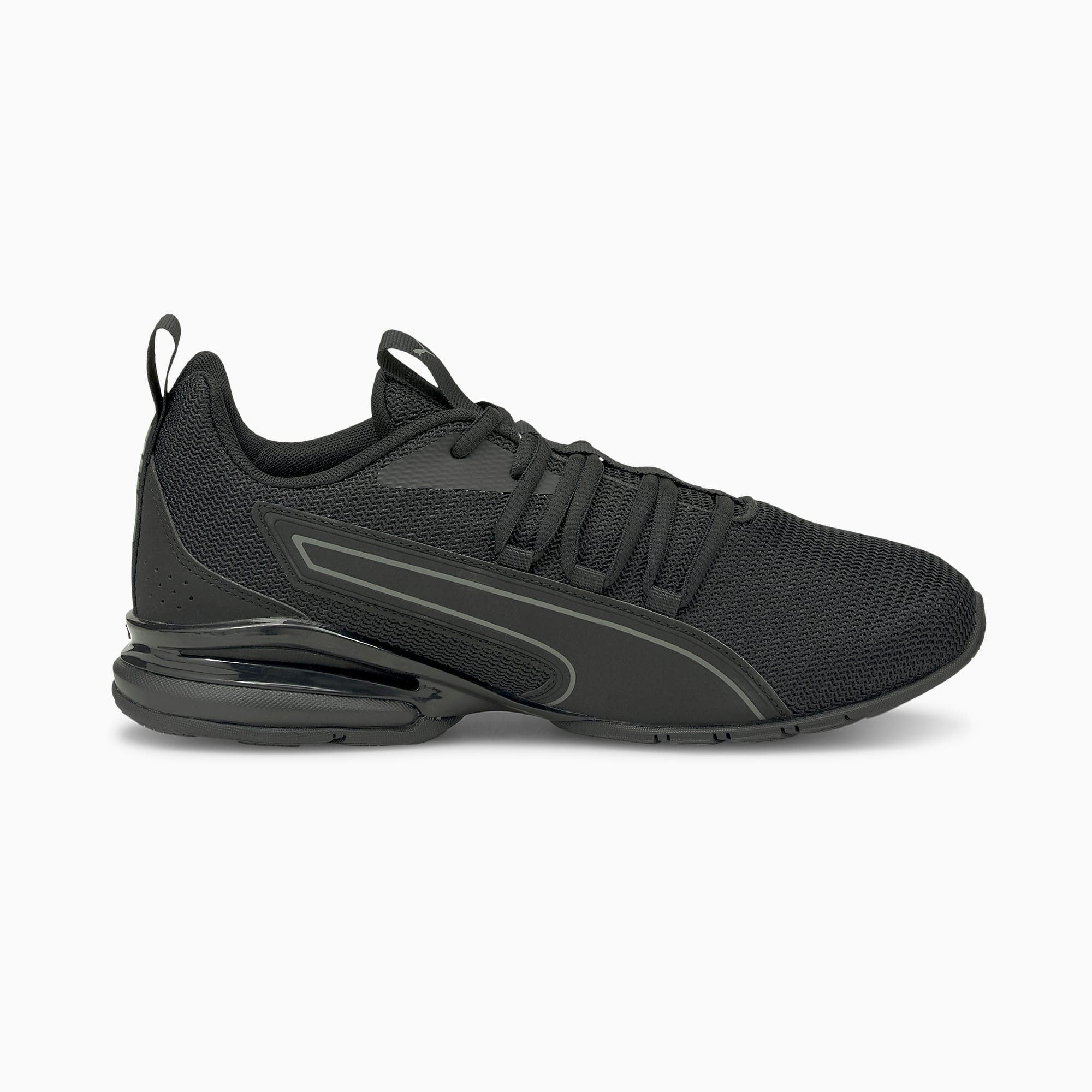 Puma axelion mesh black gold top
