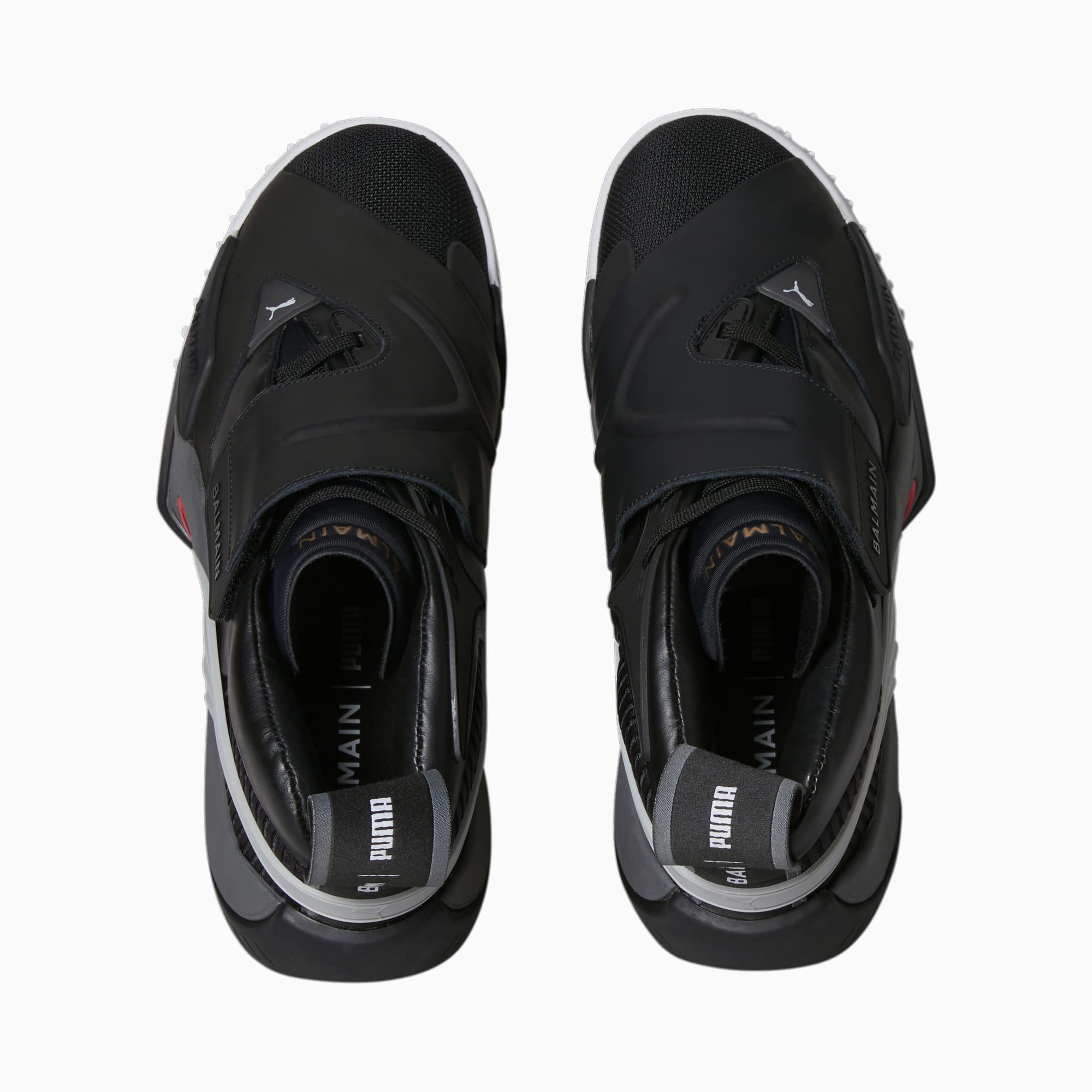 Puma x Balmain Court Black High Risk Red バルマン × プーマ Puma x Balmain Court Black High Risk Red Men's - 195683-01 - US
