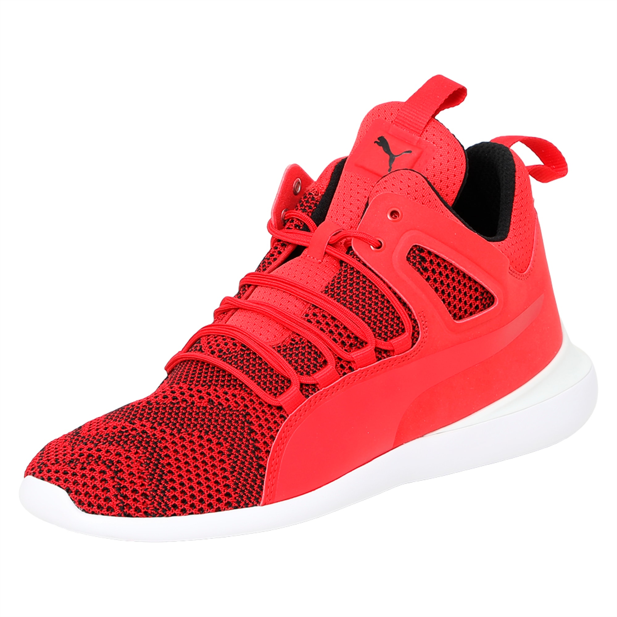 puma ferrari high tops white red