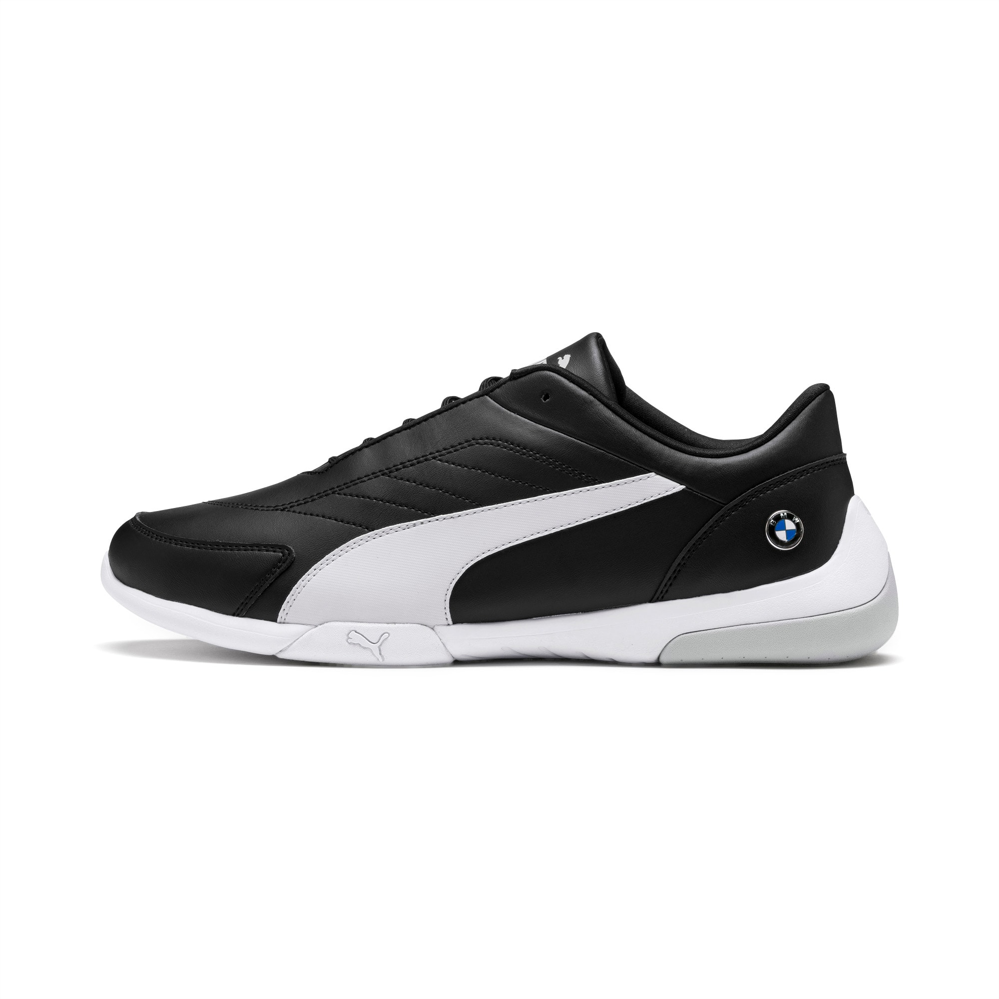 puma black synthetic leather cat runner sports shoes