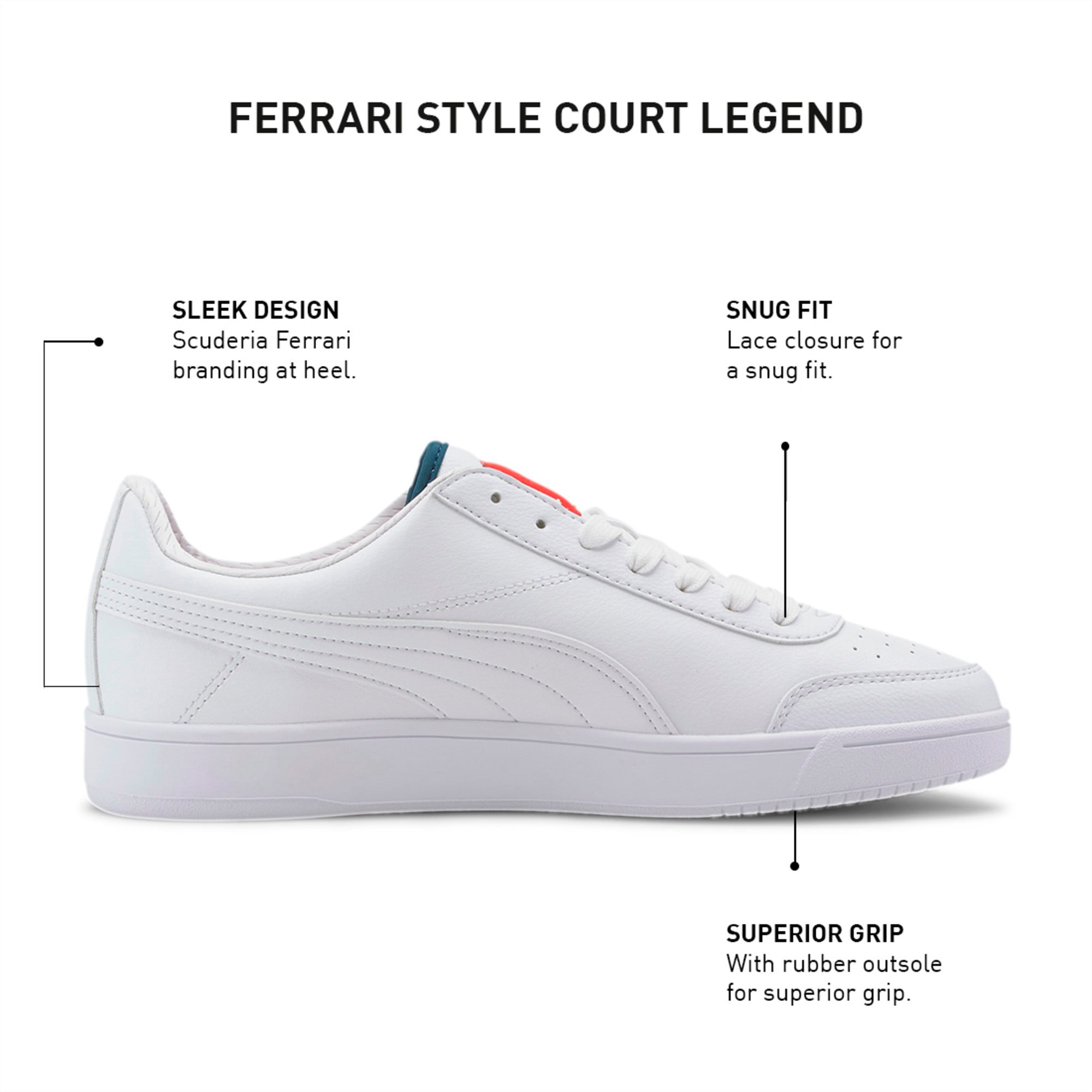 scuderia ferrari style court legend sneakers