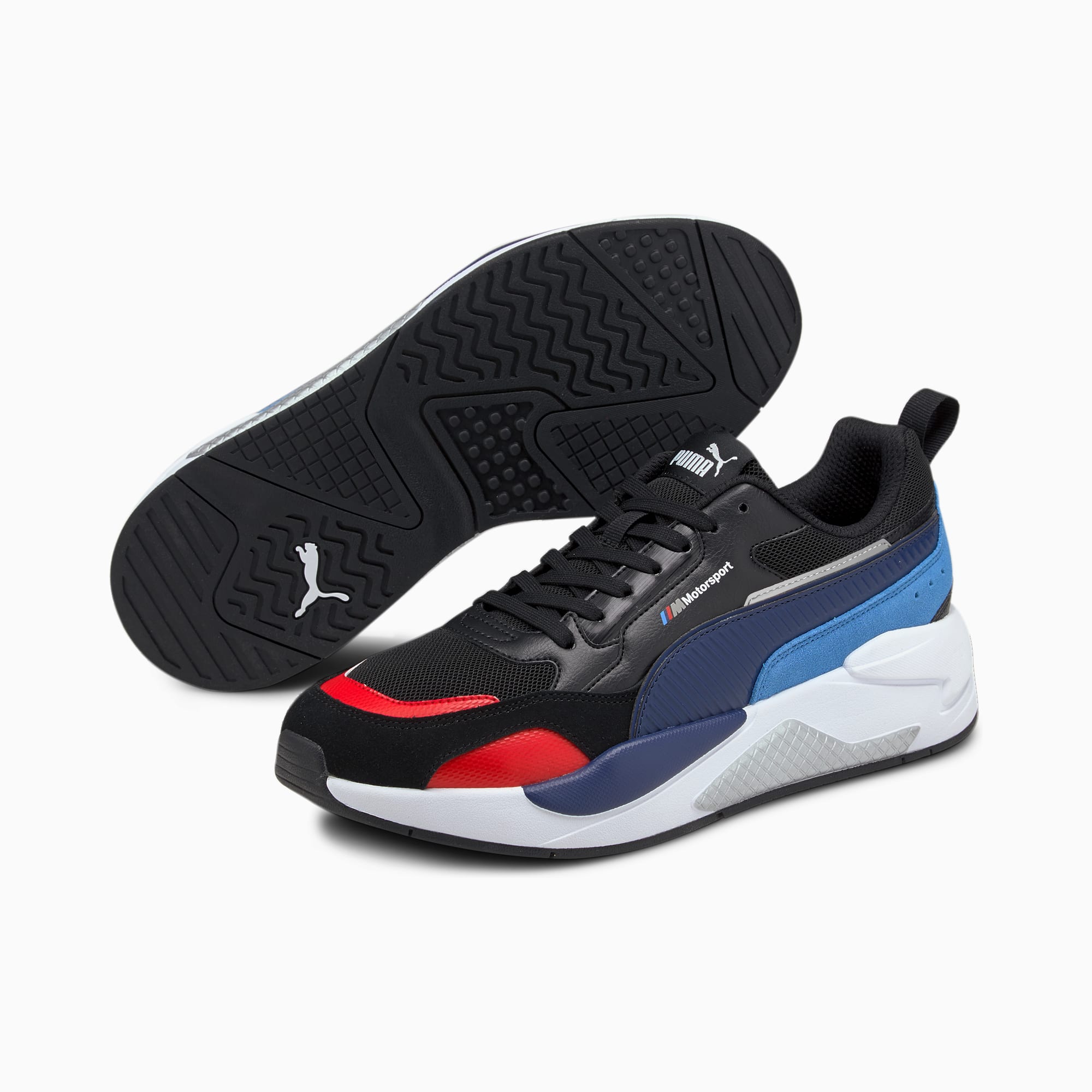 Chaussure BMW Motorsport sneaker / basket Puma MMS X-Ray 2.0 Noir/ Bleu /  Rouge - homme