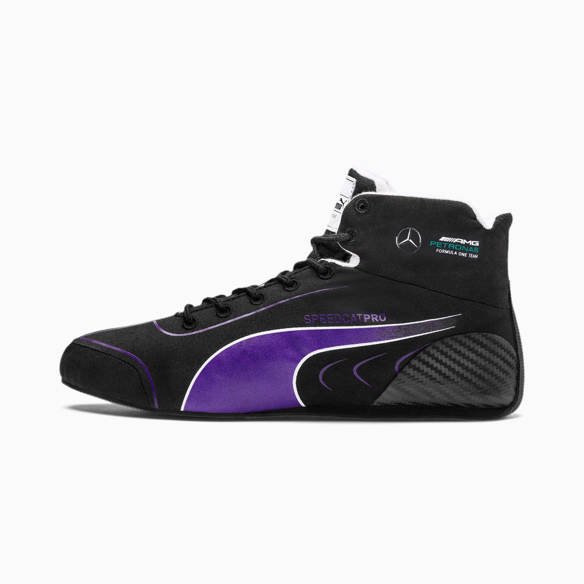 Mercedes Speedcat Pro Lewis Hamilton Motorsport Boots Black Luminous Purple White Puma Shoes Puma Bulgaria