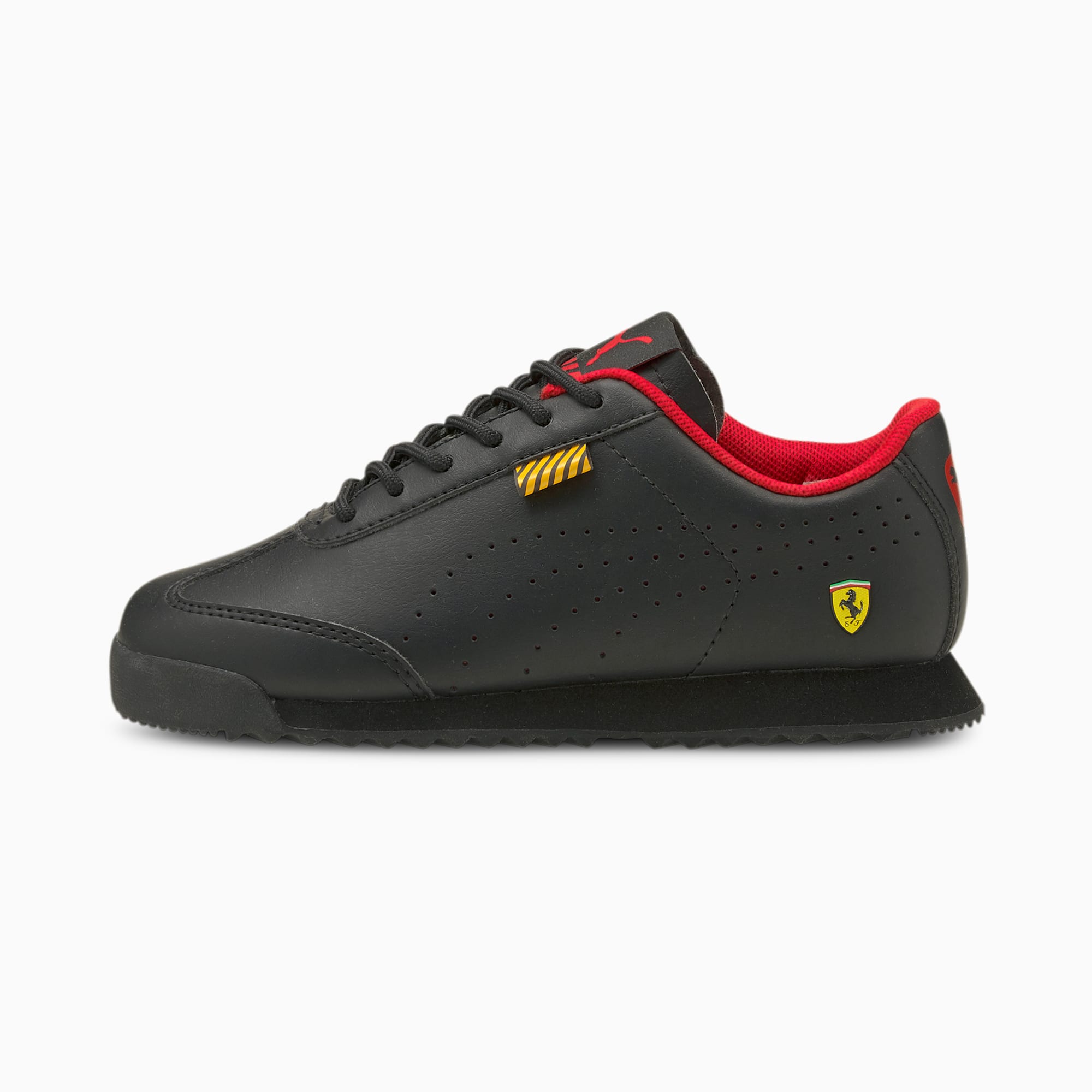 Zapatillas Roma Via Perf negras para niño y niña de Puma para Ferrari  Ferrari Unisex