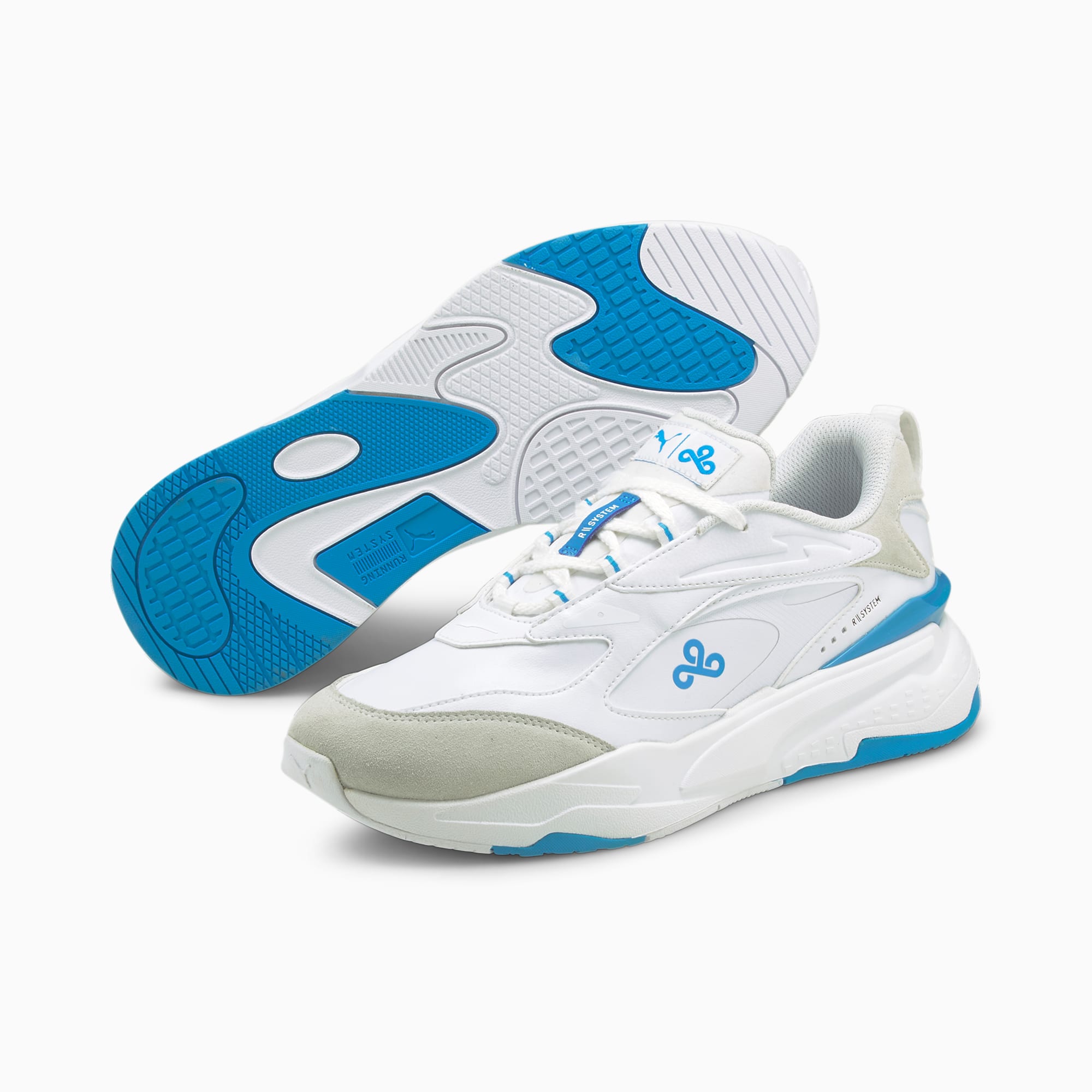 Puma X Cloud9 Rs Fast Esports Shoes Puma White Bleu Azur Puma Friends Family Sale Puma Latvia