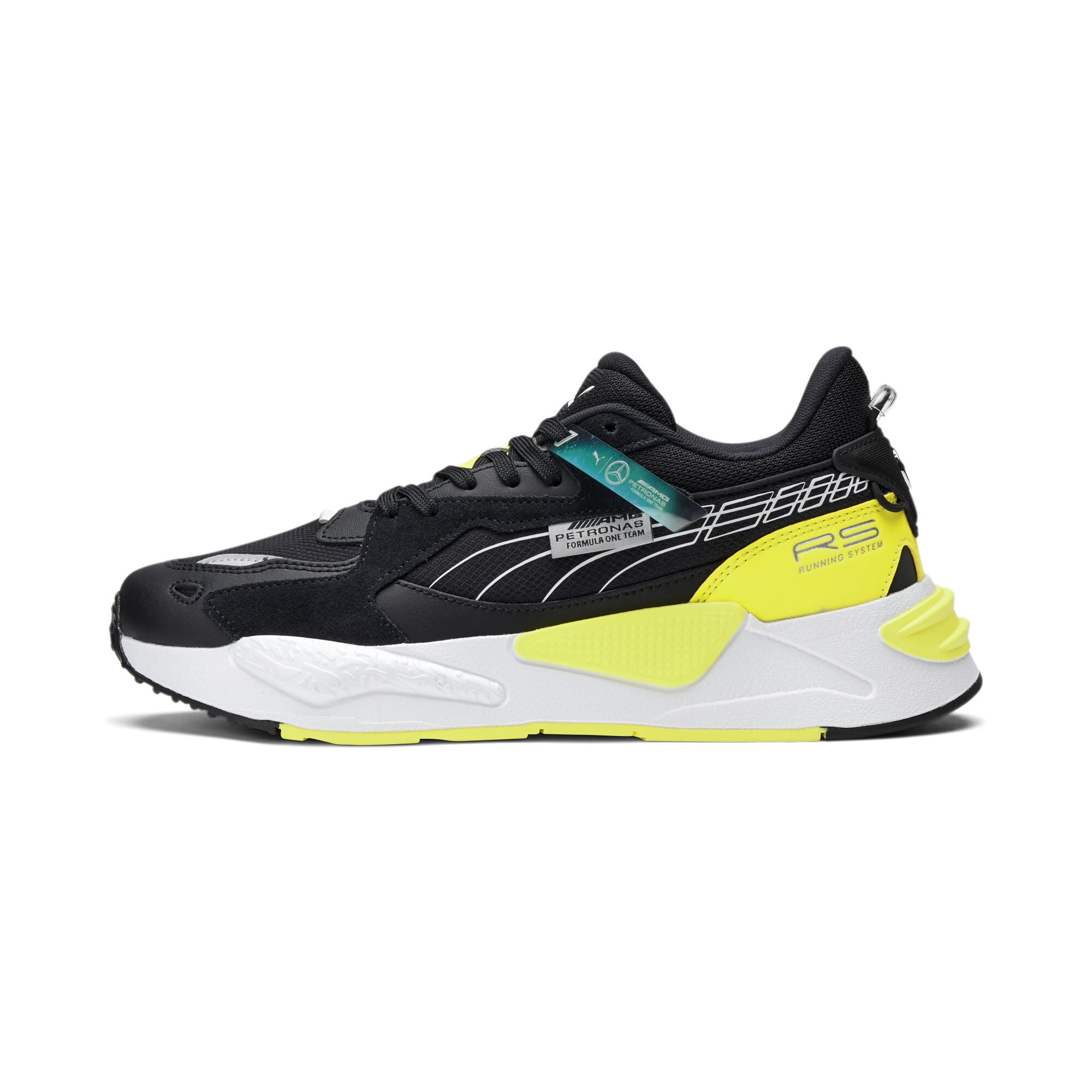 Puma rsx noir et jaune fluo store