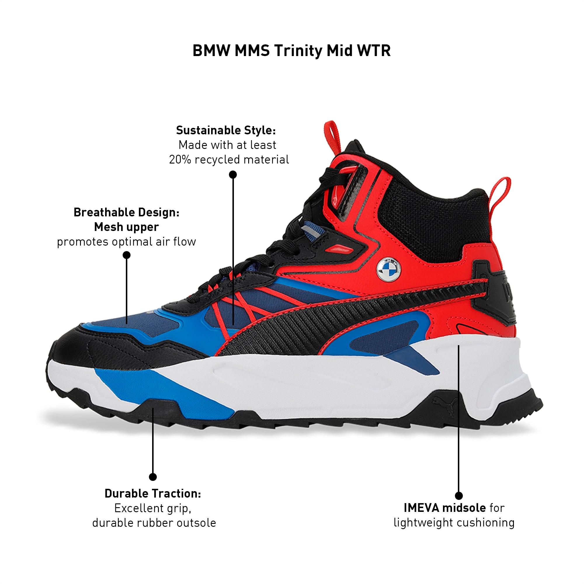 BMW M Motorsport Trinity Mid WTR Men's Sneakers | PUMA