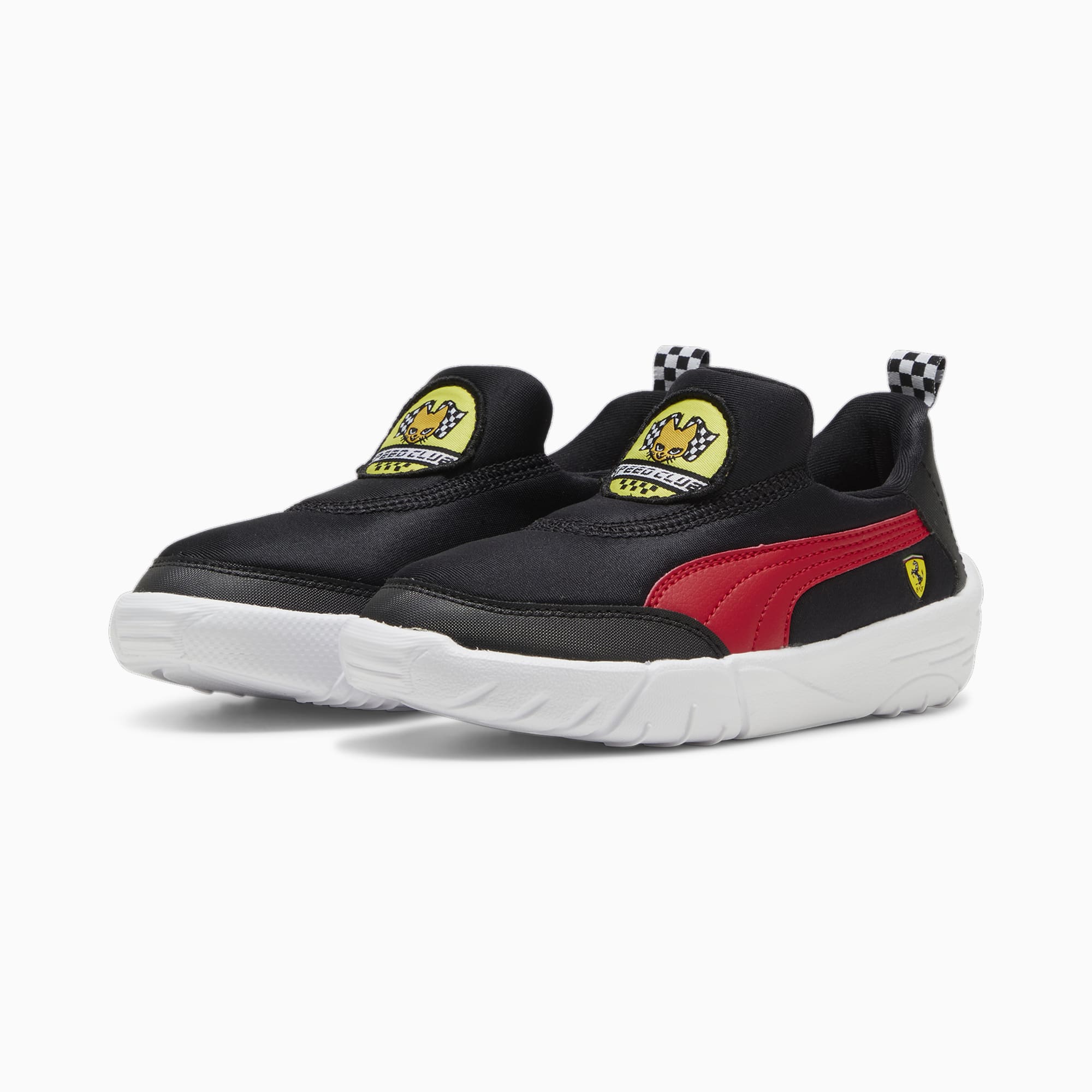 Puma ferrari shoes hotsell black kids