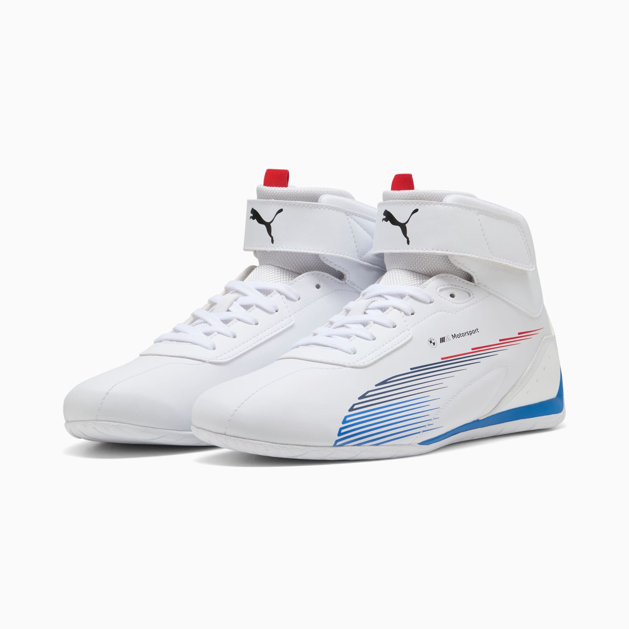 BMW M Motorsport Neo Cat Mid 2.0 Shoes Unisex, PUMA White-Cool Cobalt, large