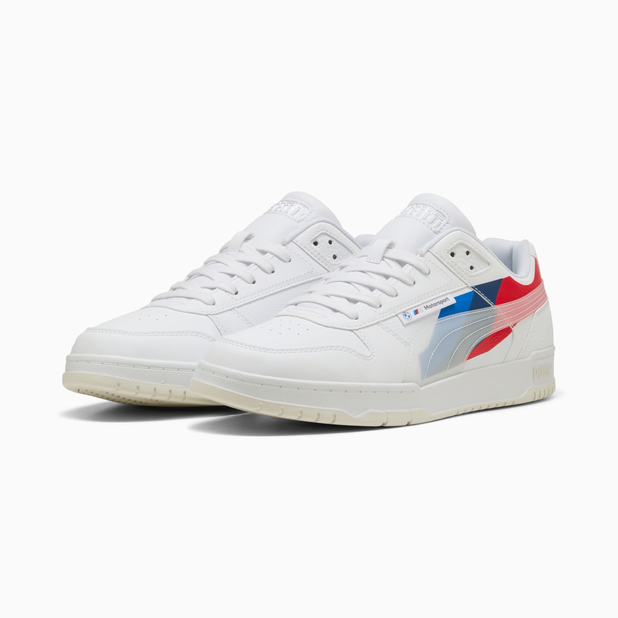 BMW M Motorsport RBD Game Sneakers mit niedrigem Profil, PUMA White-Pop Red, large