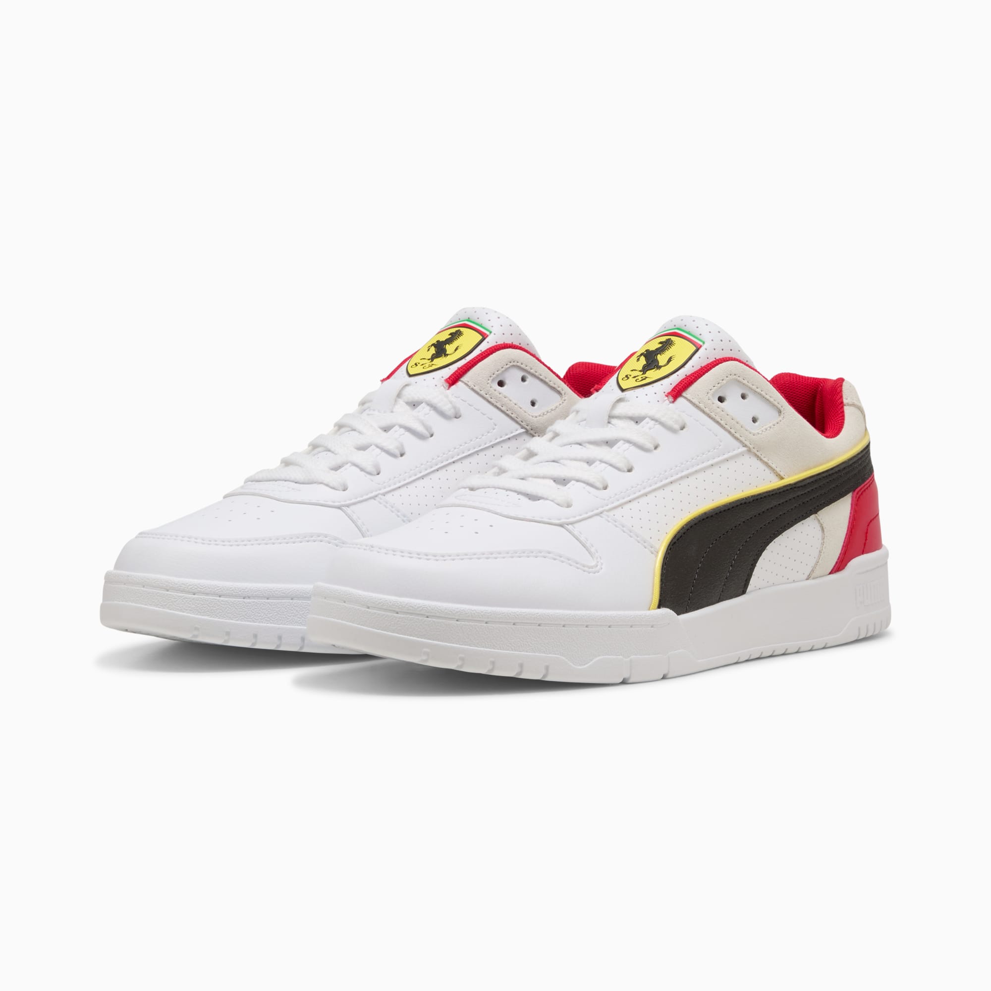 Niskie sneakersy Scuderia Ferrari HP RBD Game, PUMA White-Rosso Corsa, large
