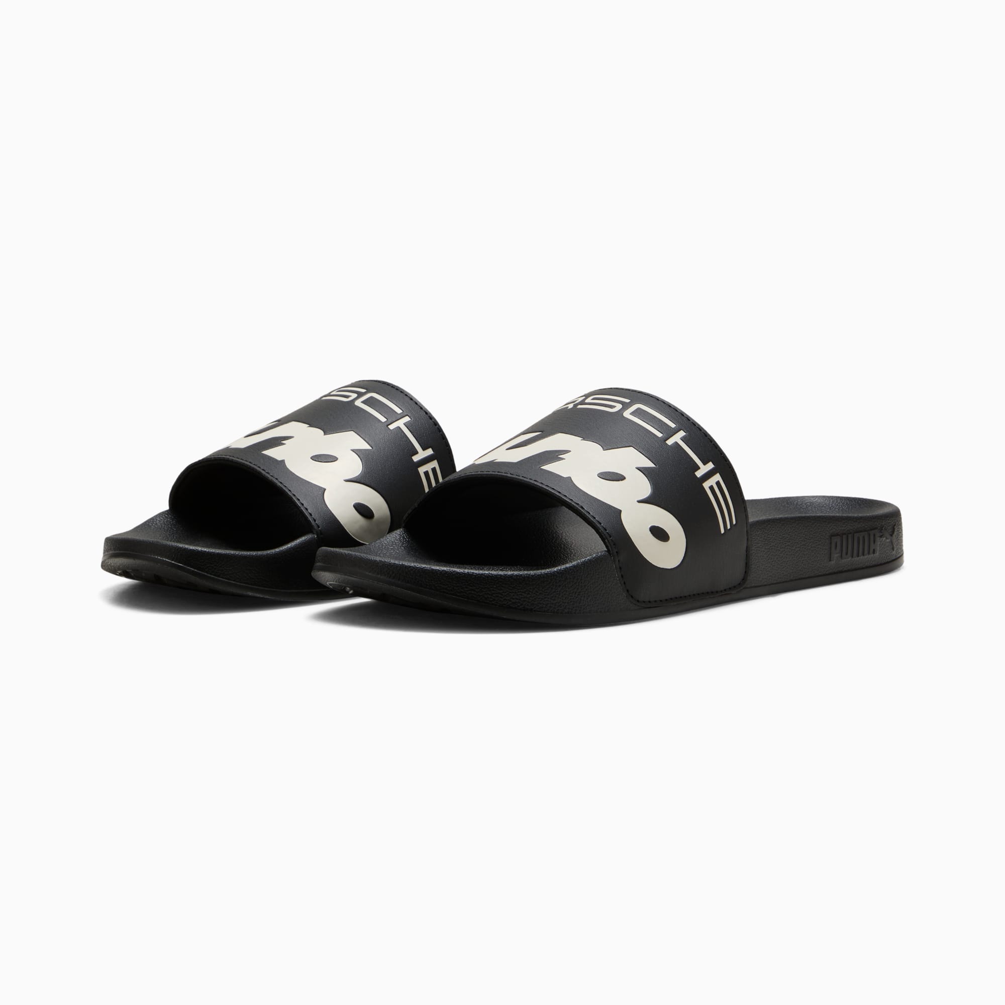 Porsche Legacy Leadcat 2.0 Slides Unisex, PUMA Black-Alpine Snow, large