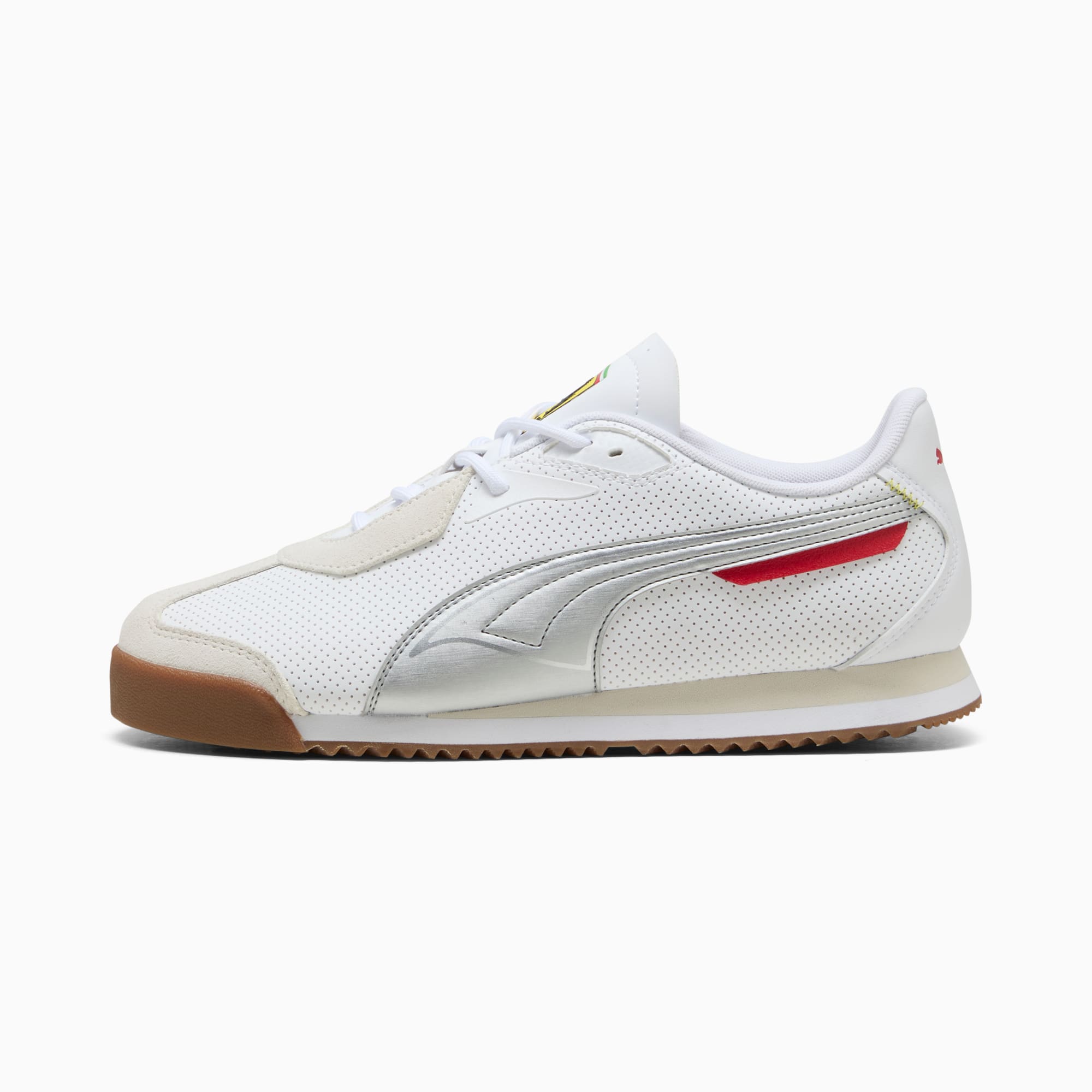 Scuderia Ferrari Roma Sneakers Unisex, PUMA White-Puma Aged Silver, large