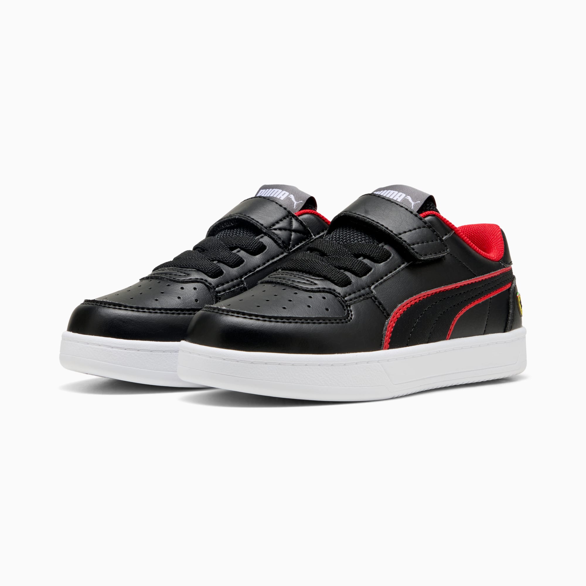 Scuderia Ferrari Caven 2.0 Sneakers Kids, PUMA Black-Rosso Corsa, large