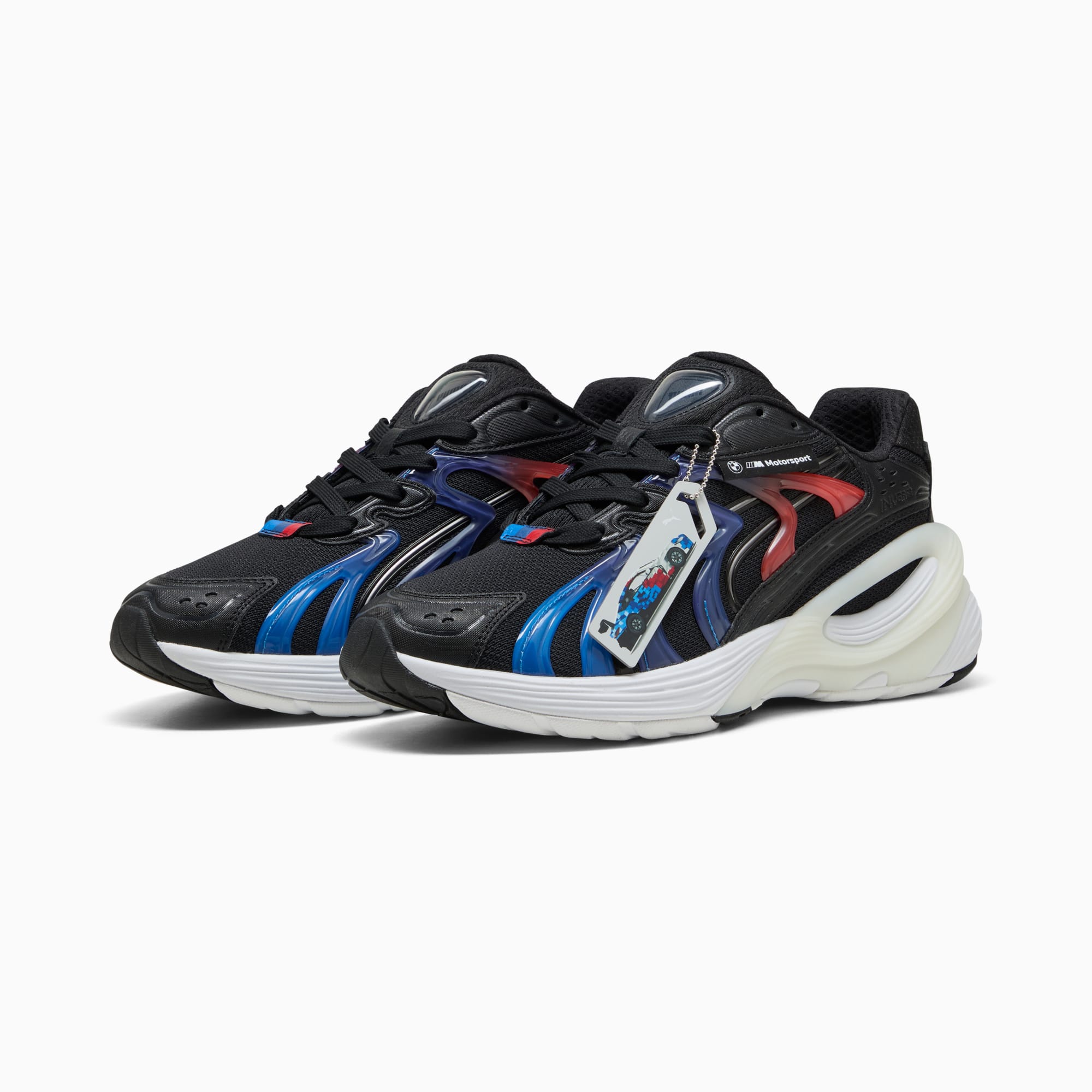 BMW M Motorsport Inverse Sneakers Unisex, PUMA Black-Cool Cobalt, large
